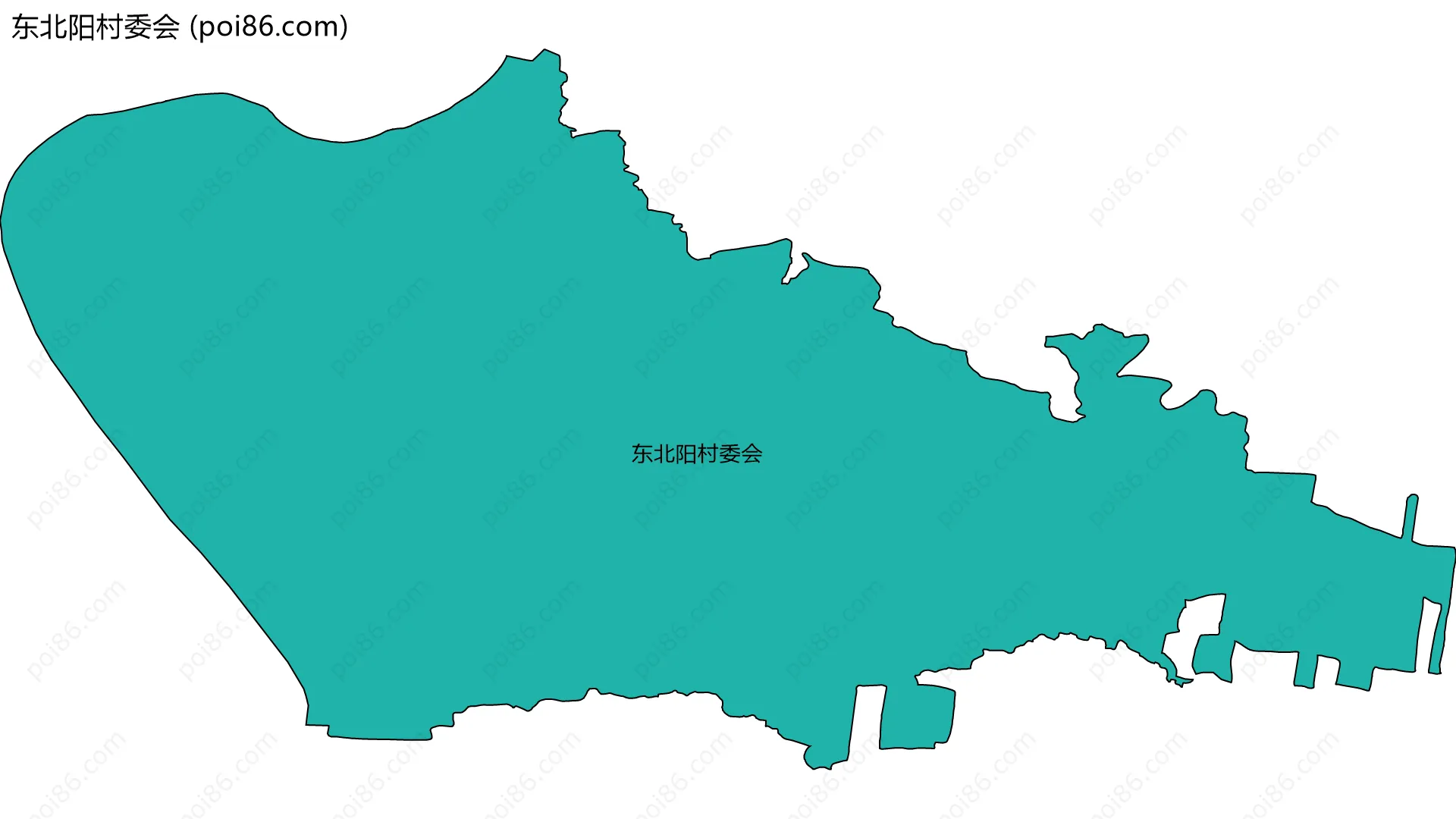 东北阳村委会边界地图