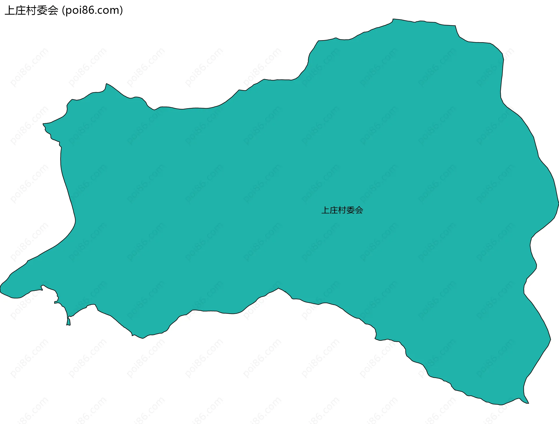 上庄村委会边界地图