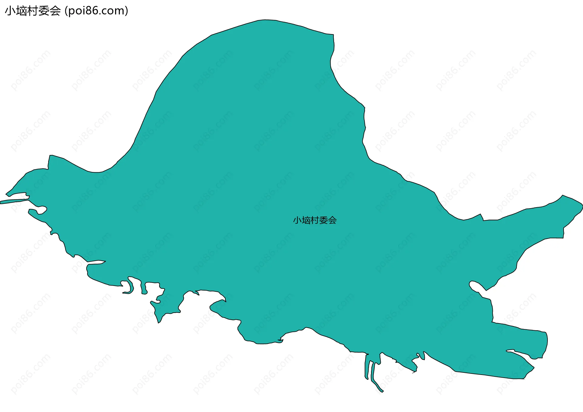 小垴村委会边界地图