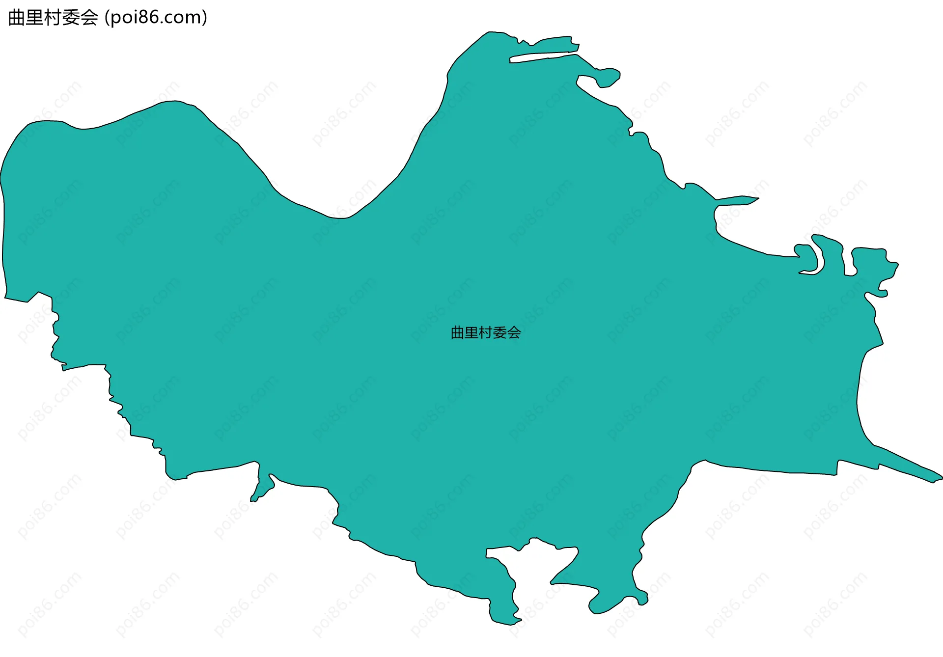 曲里村委会边界地图