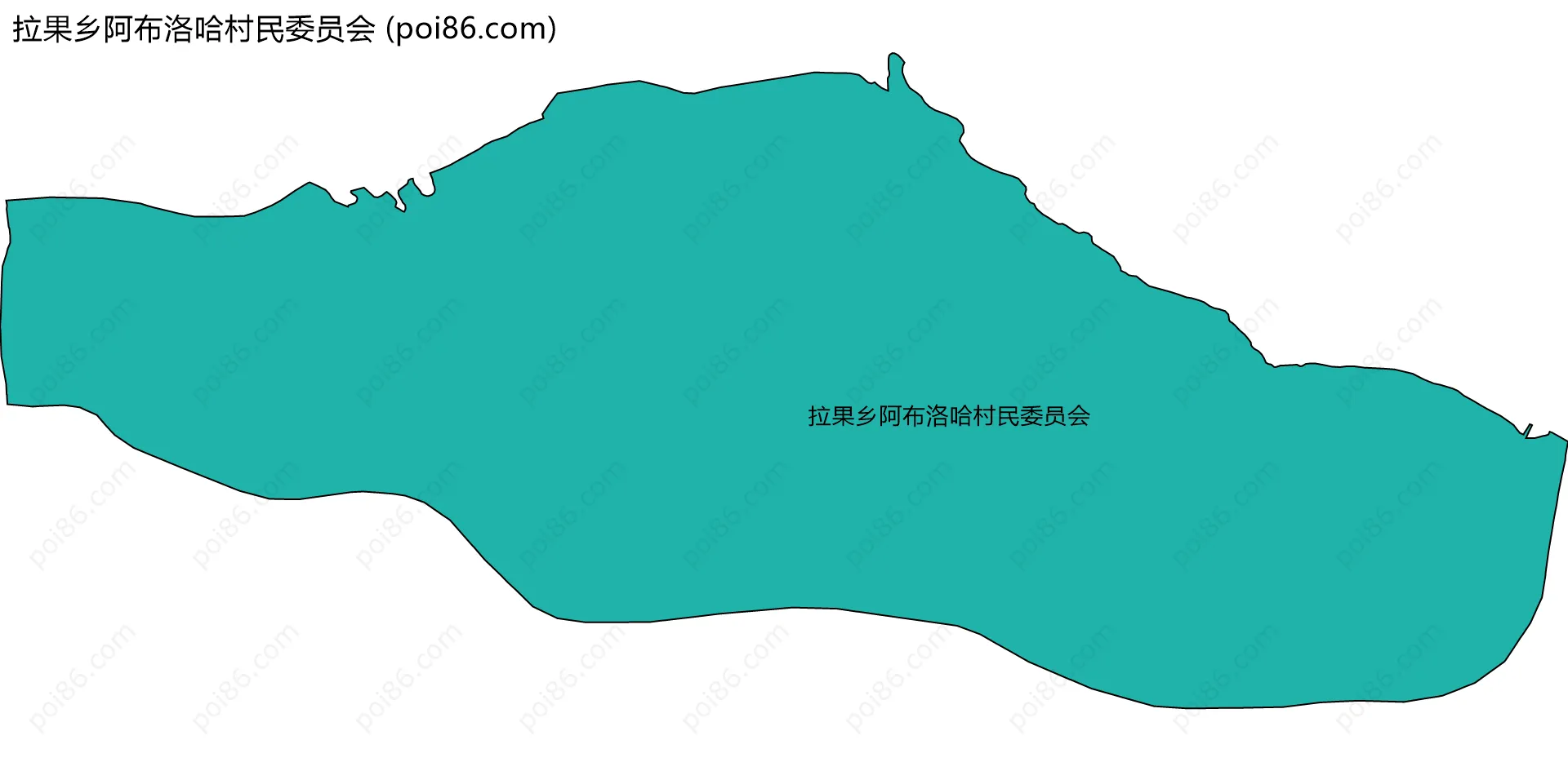 拉果乡阿布洛哈村民委员会边界地图