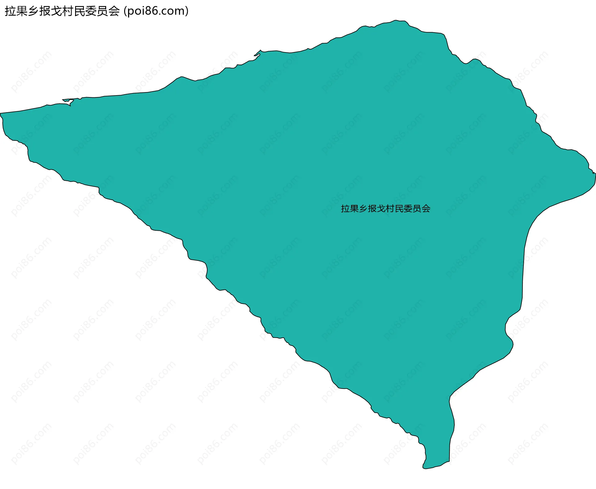 拉果乡报戈村民委员会边界地图