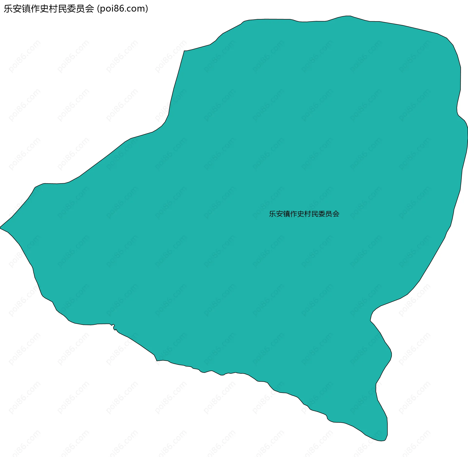 乐安镇作史村民委员会边界地图