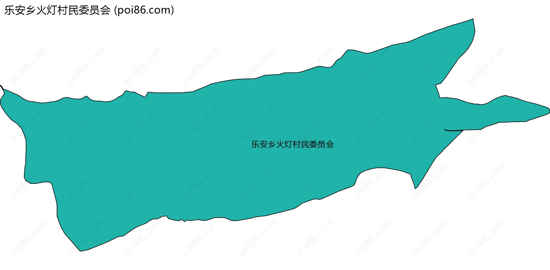 乐安乡火灯村民委员会边界地图