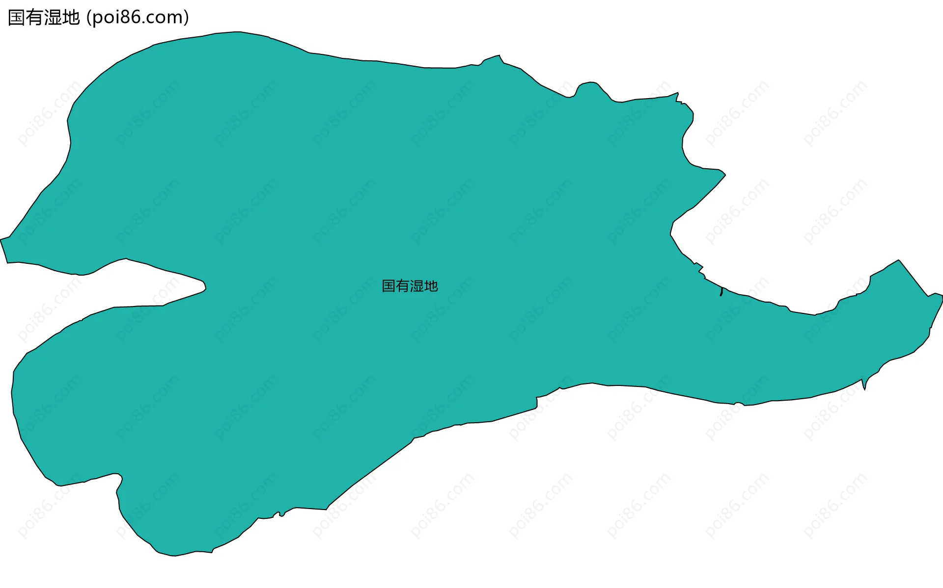 国有湿地边界地图