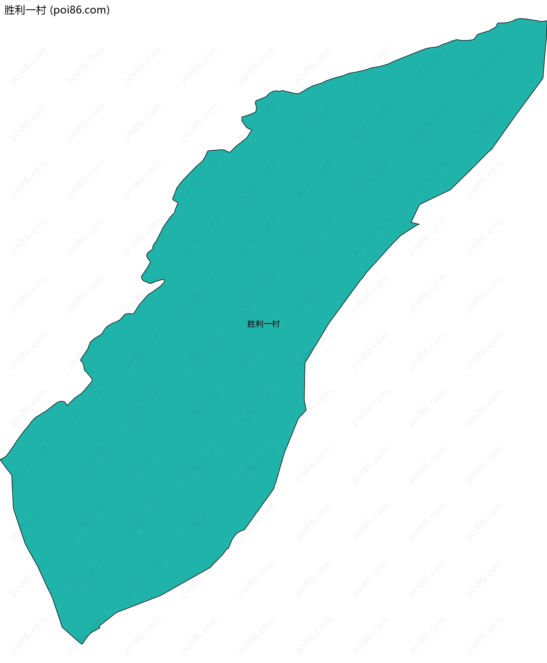胜利一村边界地图