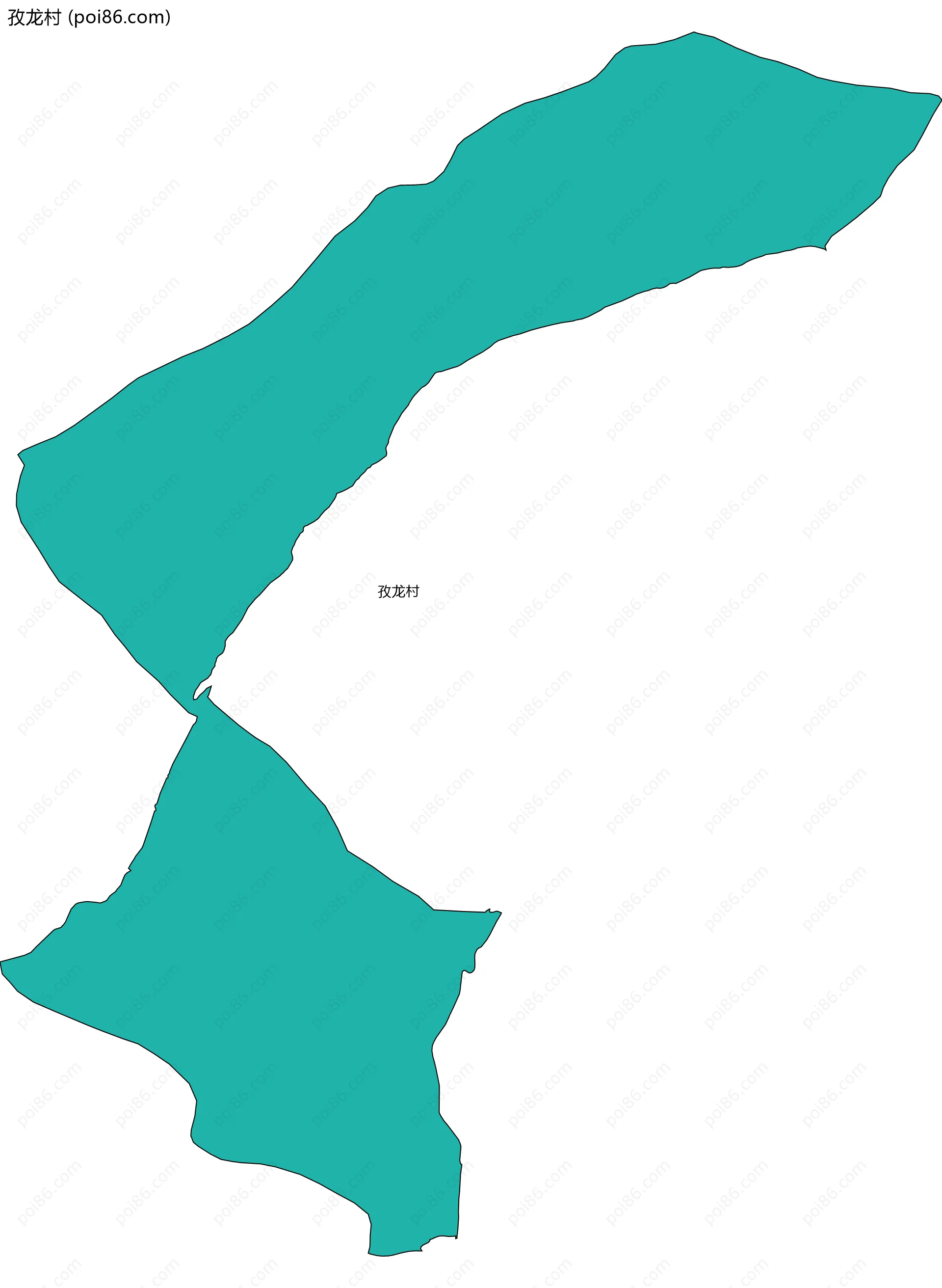 孜龙村边界地图
