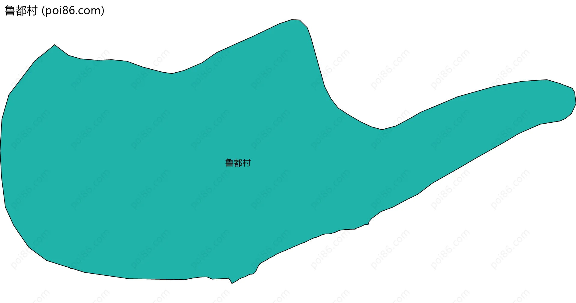 鲁都村边界地图