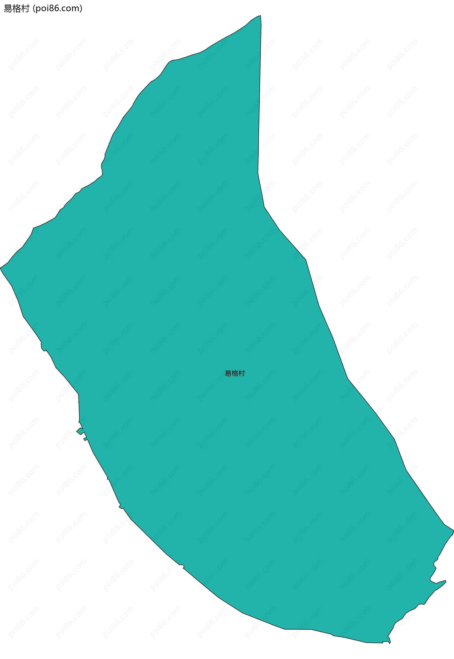 易格村边界地图