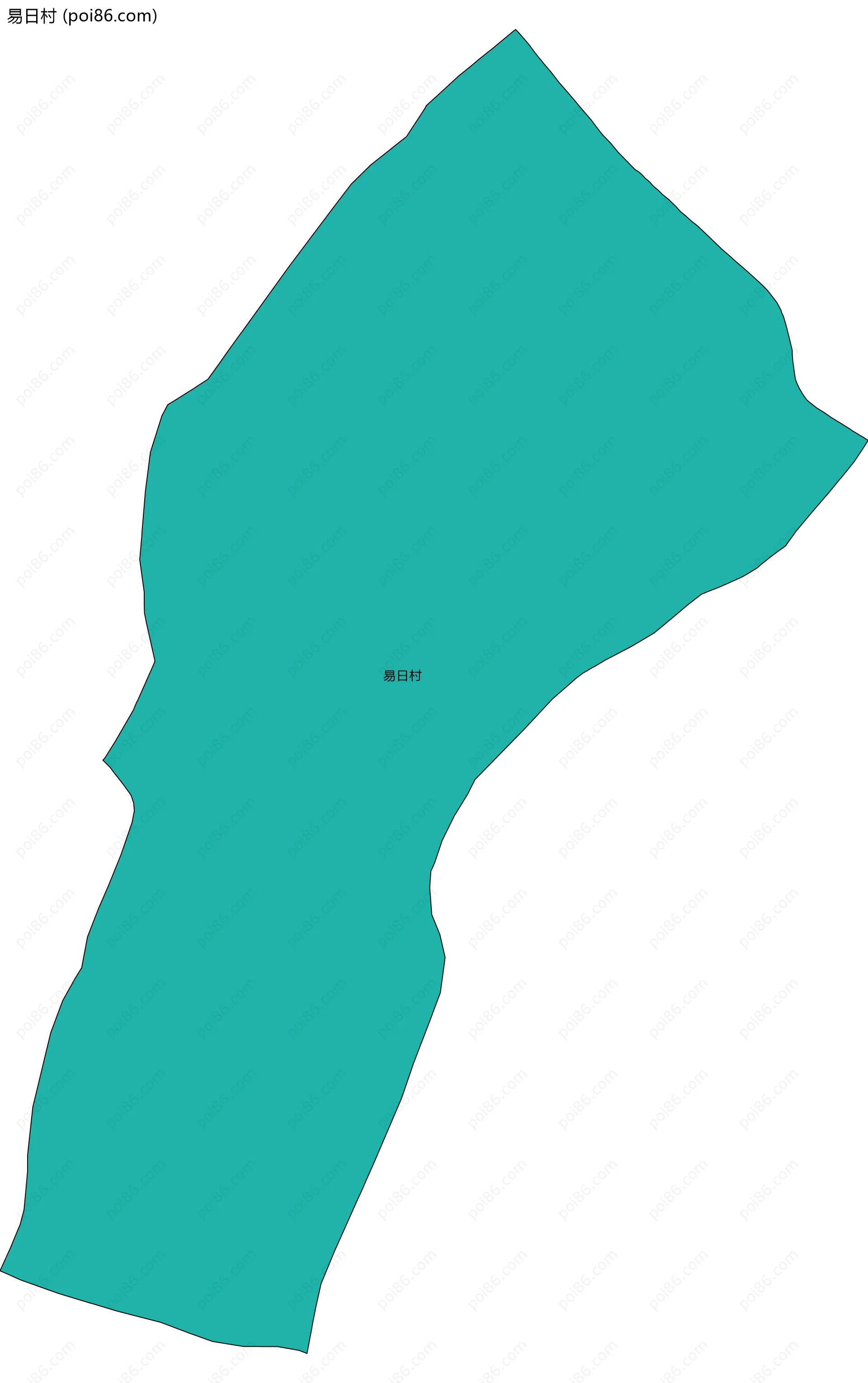 易日村边界地图
