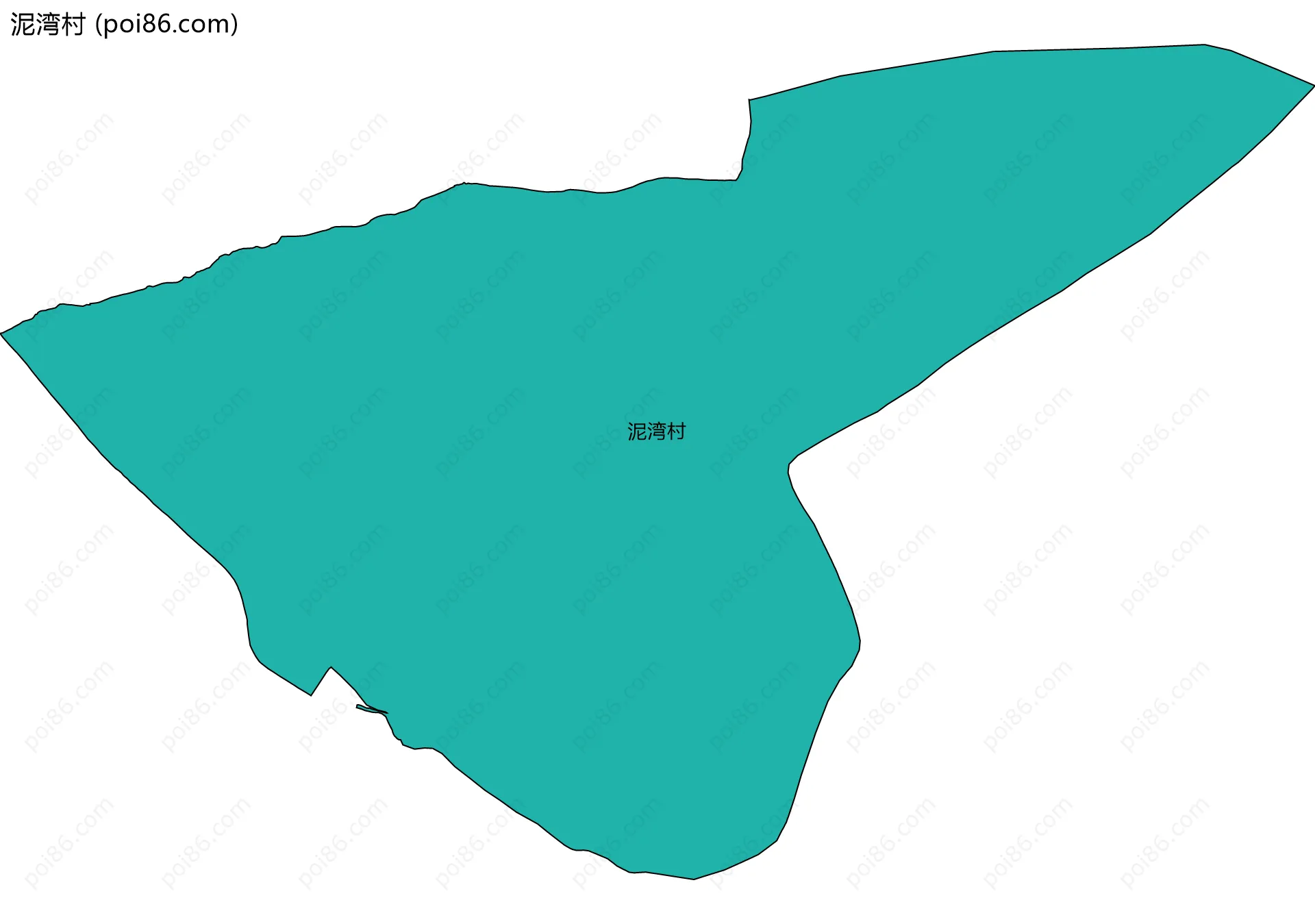 泥湾村边界地图