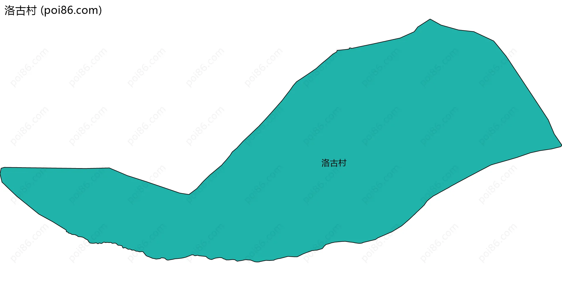 洛古村边界地图