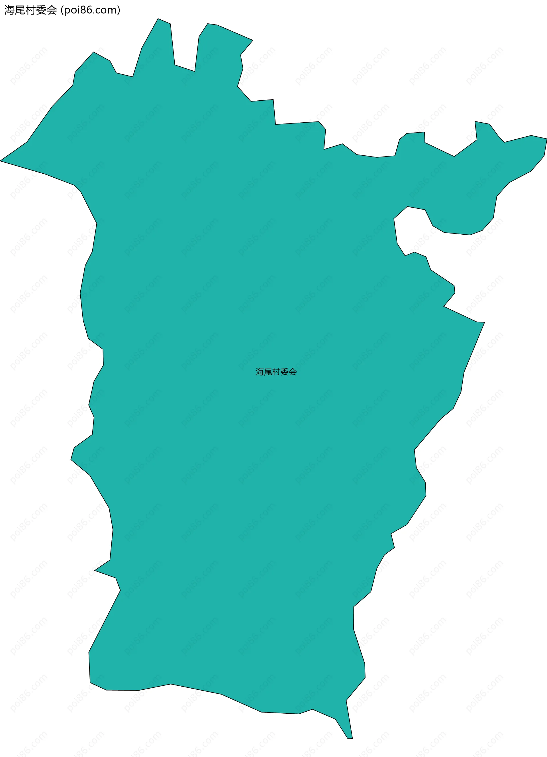 海尾村委会边界地图