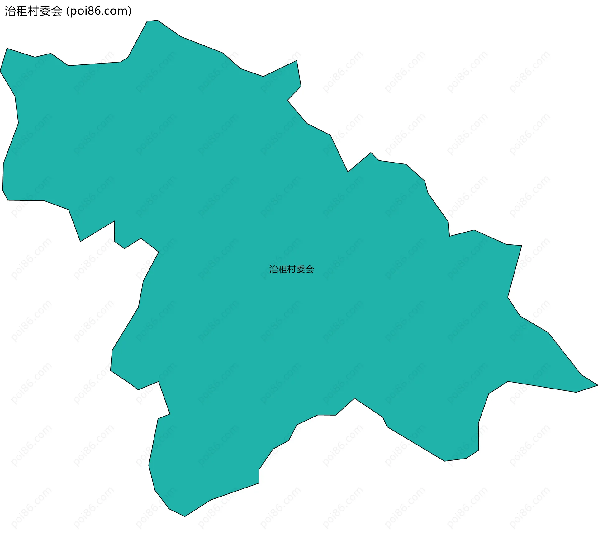 治租村委会边界地图