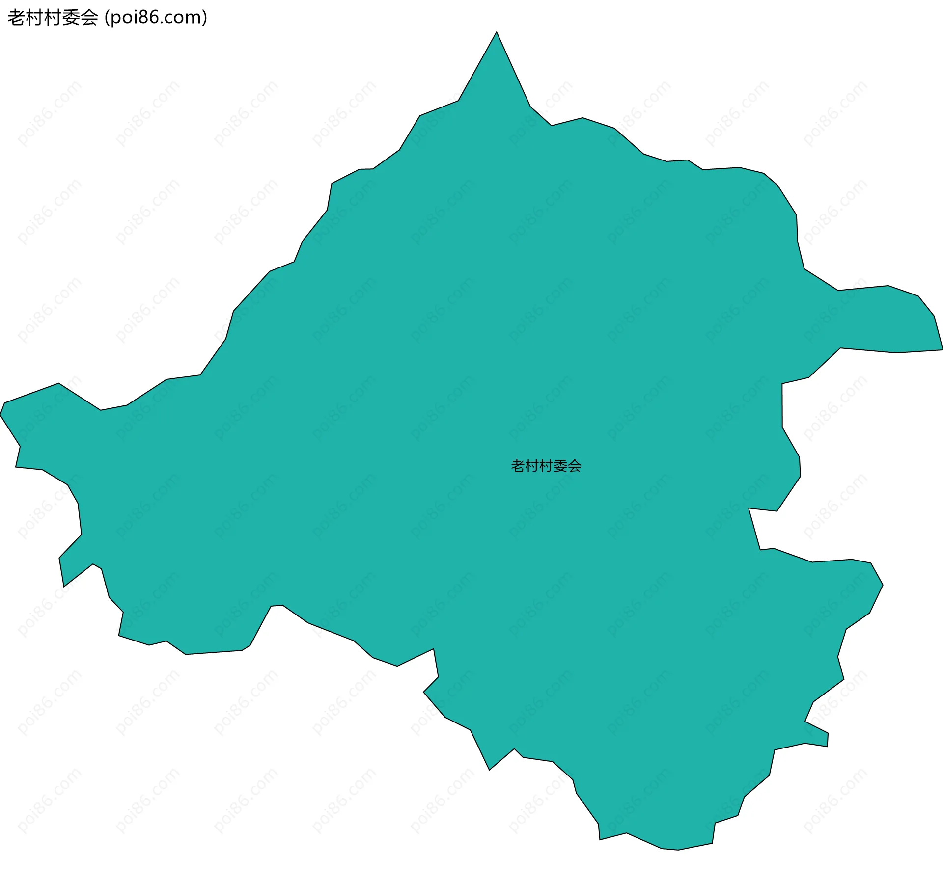 老村村委会边界地图