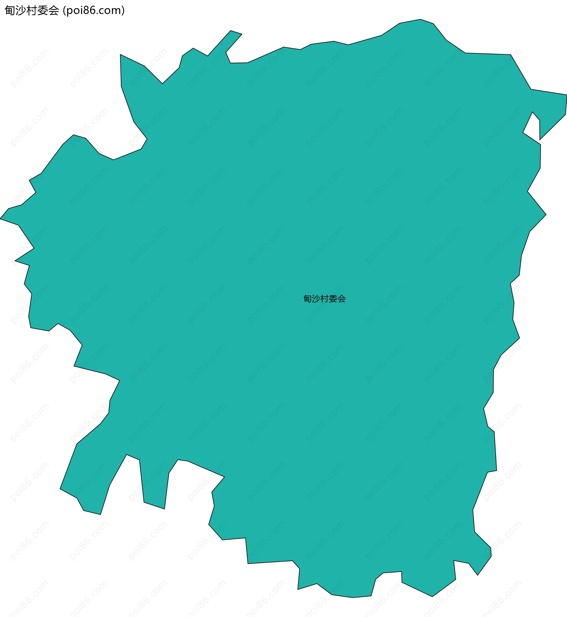 甸沙村委会边界地图