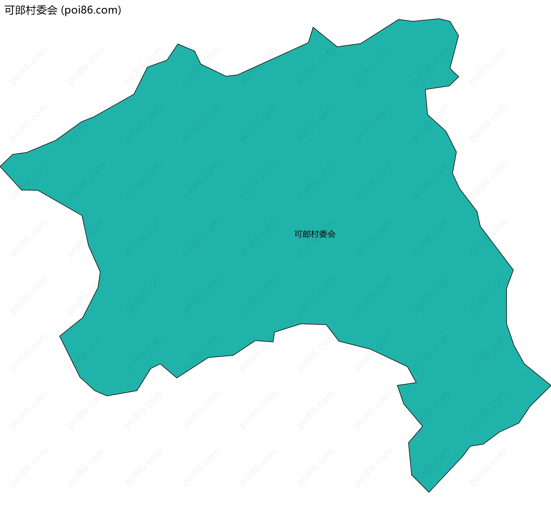 可郎村委会边界地图