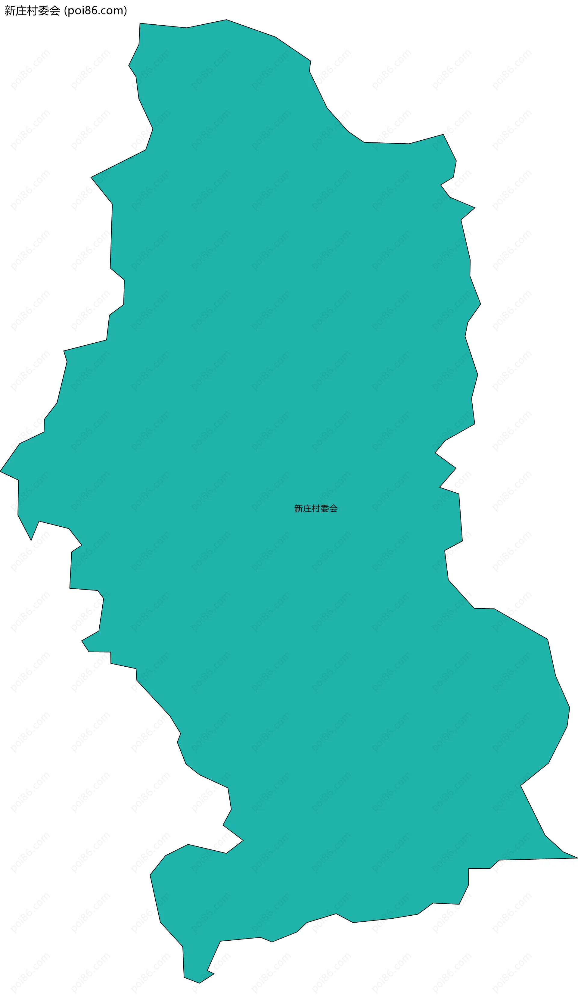 新庄村委会边界地图