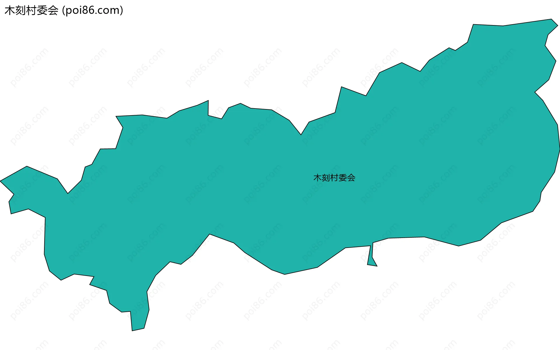 木刻村委会边界地图