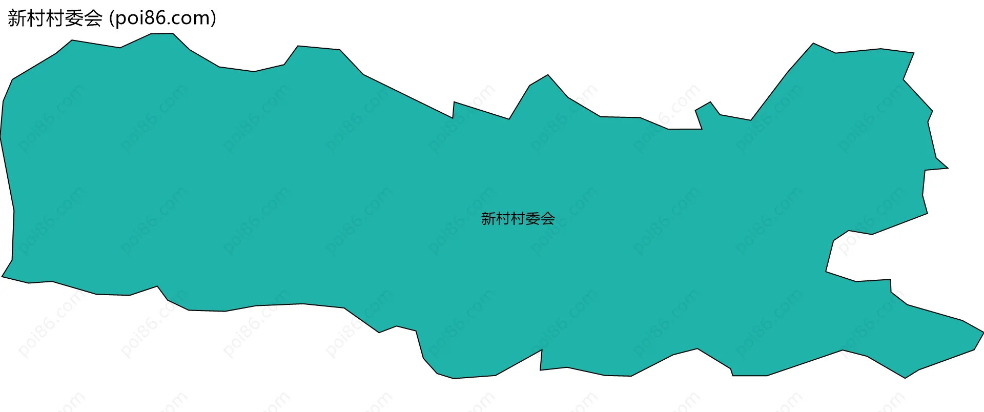 新村村委会边界地图