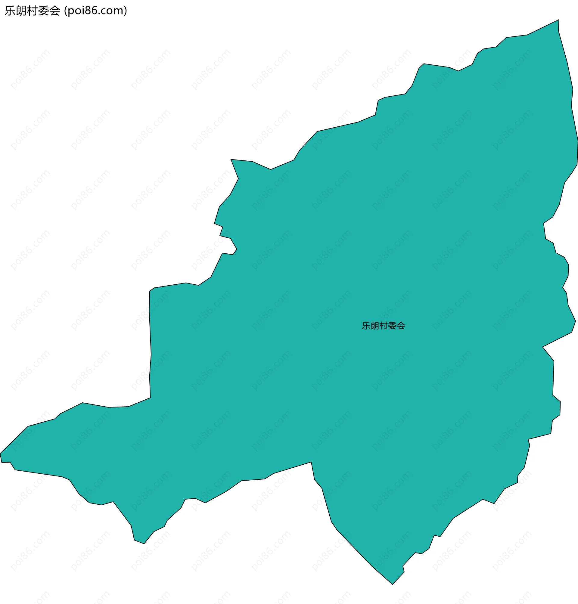 乐朗村委会边界地图