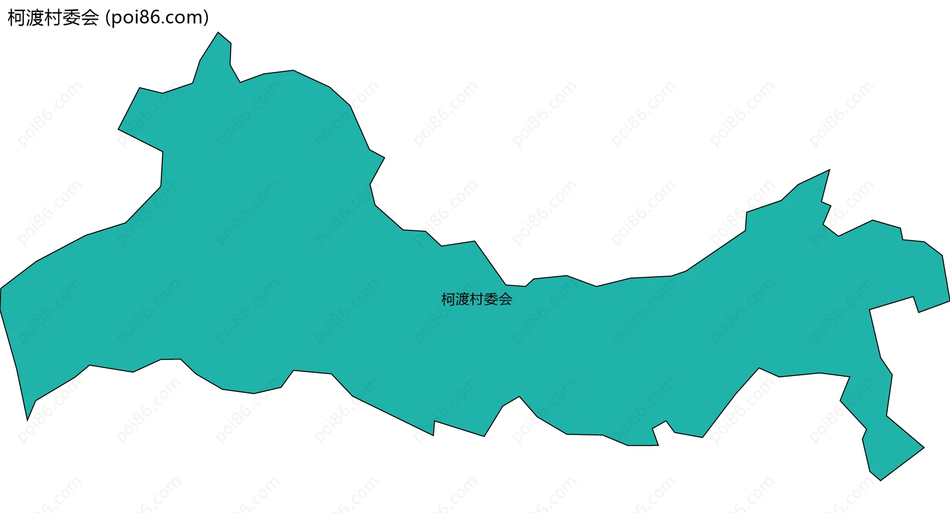 柯渡村委会边界地图