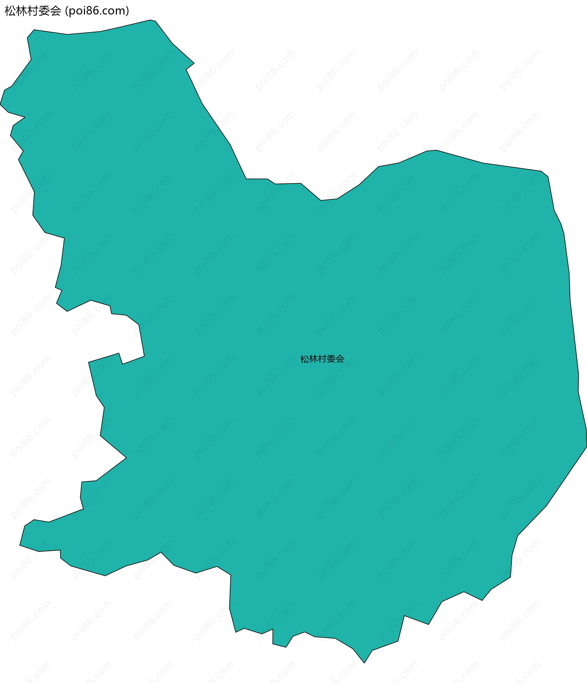 松林村委会边界地图