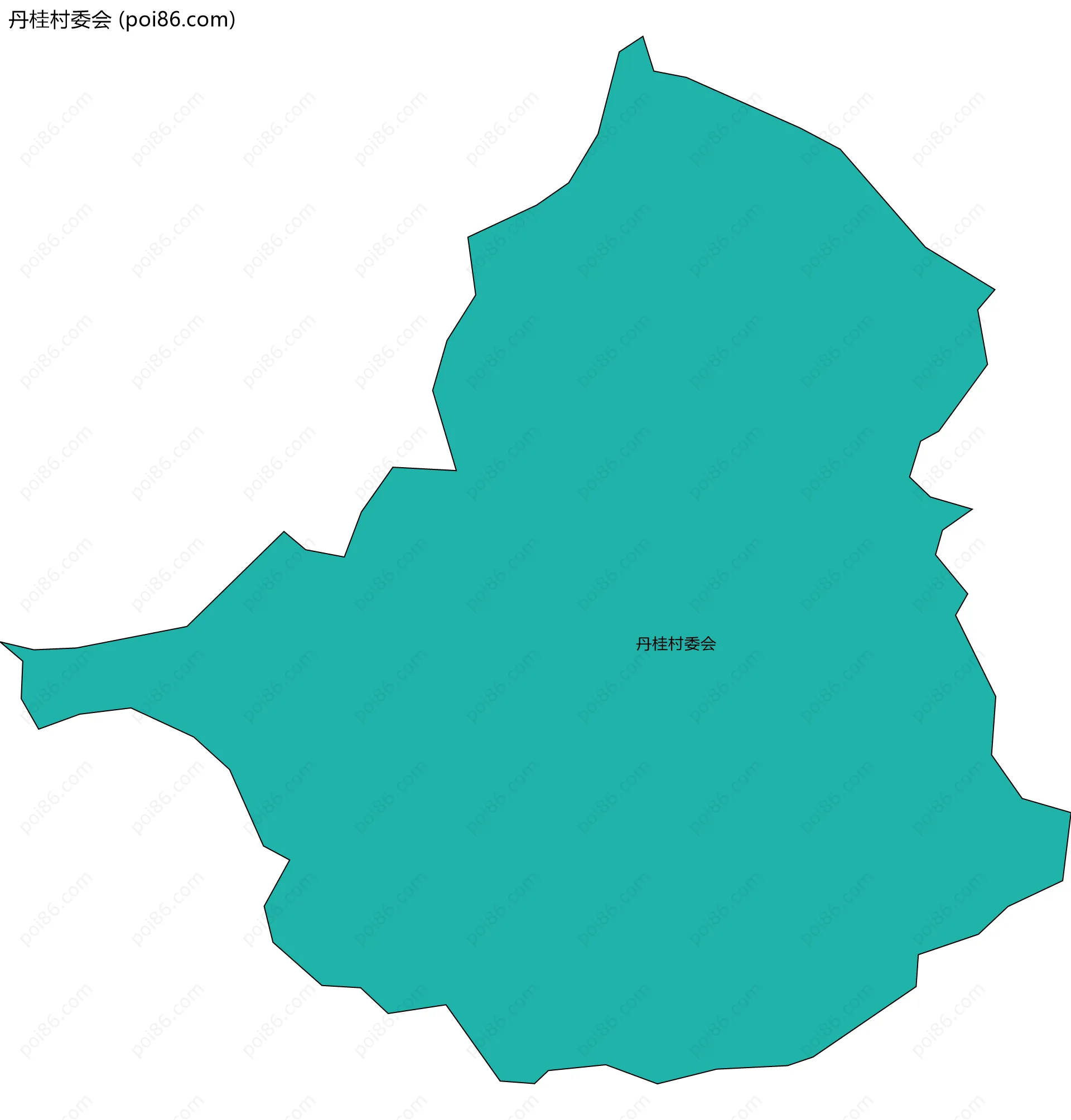 丹桂村委会边界地图