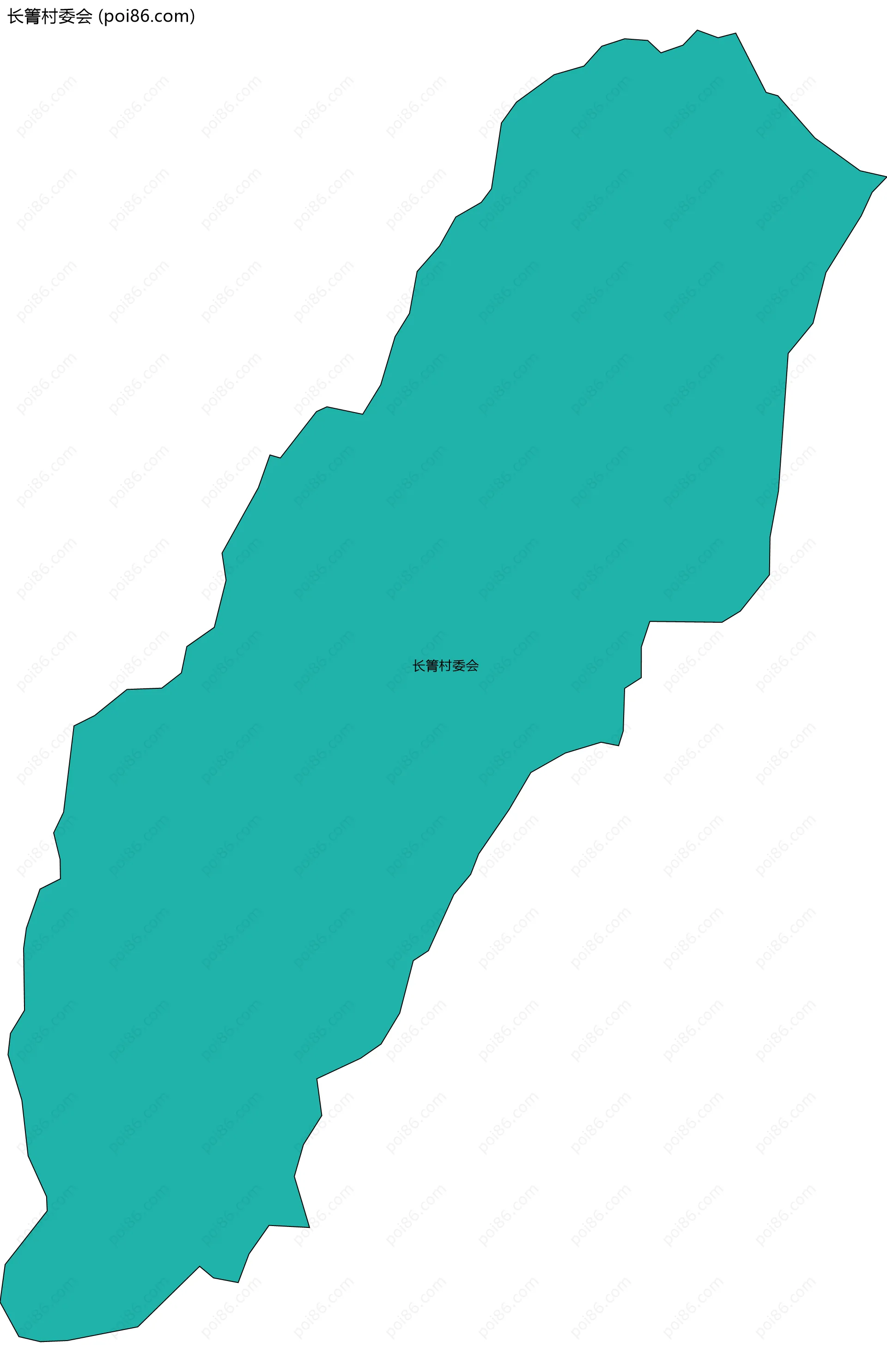 长箐村委会边界地图