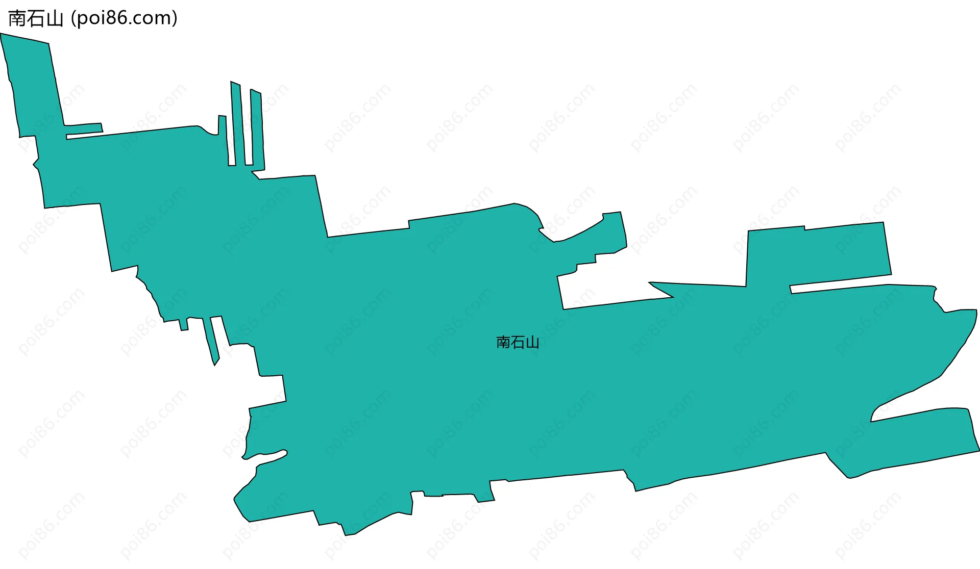 南石山边界地图