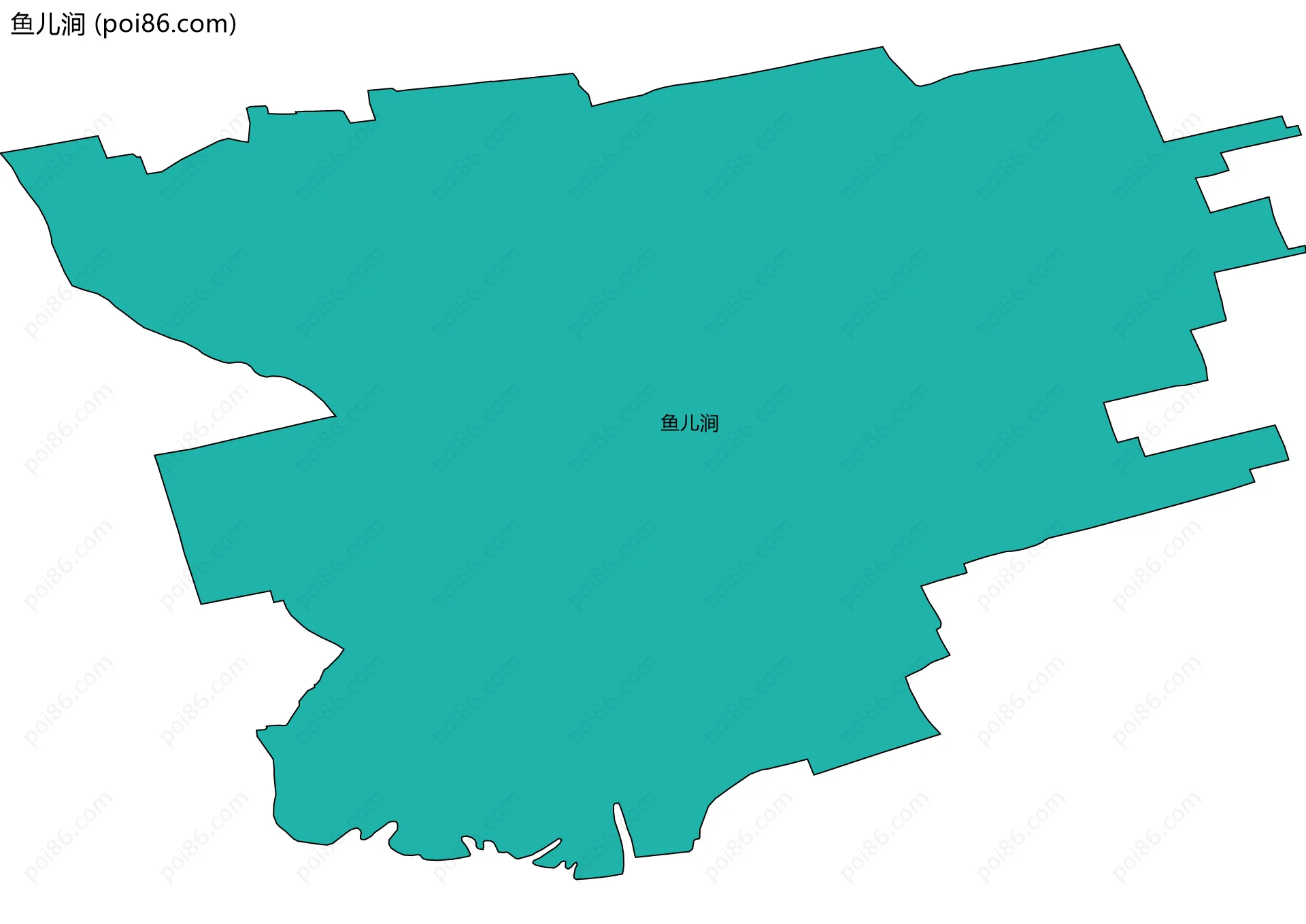 鱼儿涧边界地图