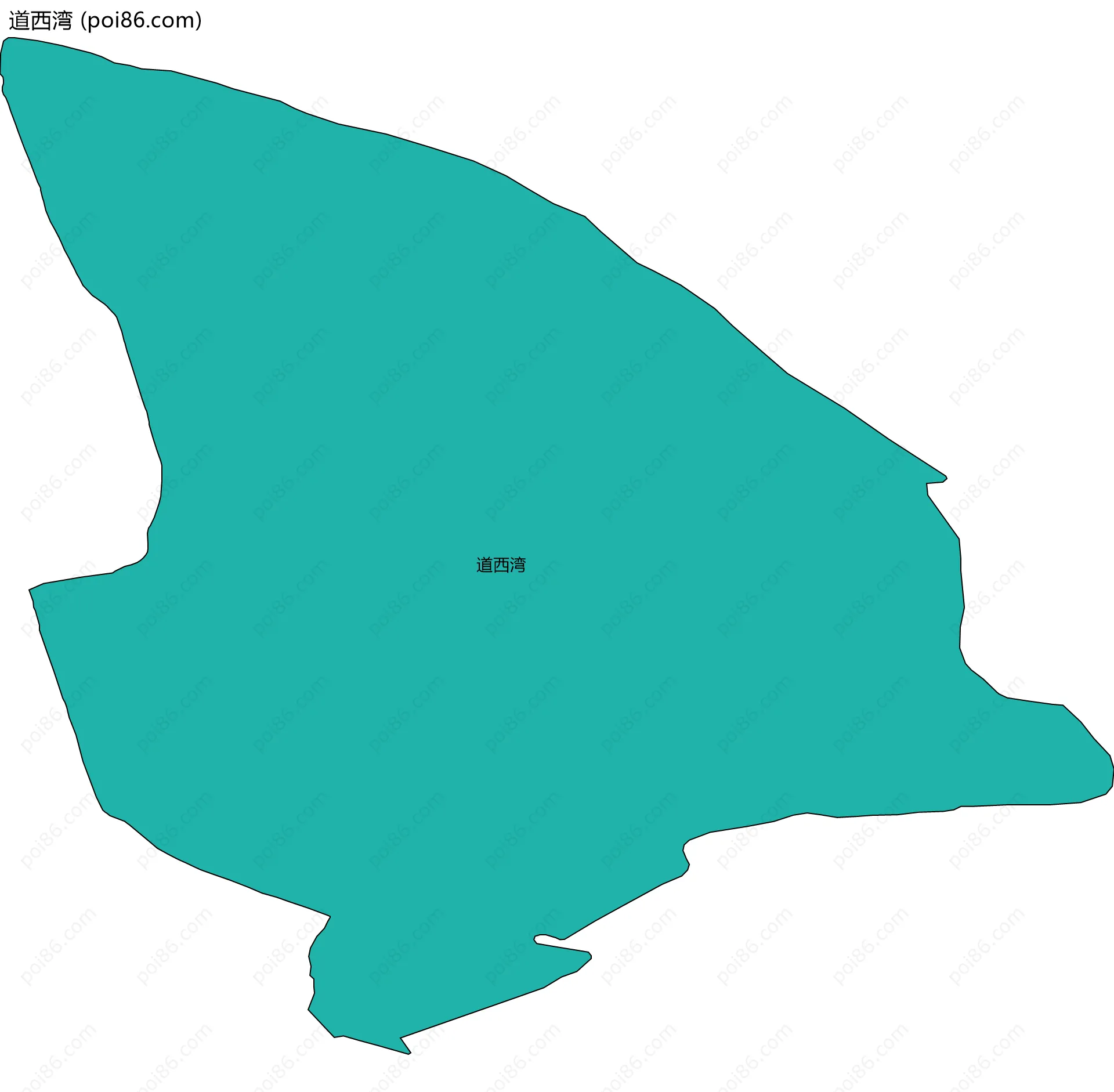 道西湾边界地图