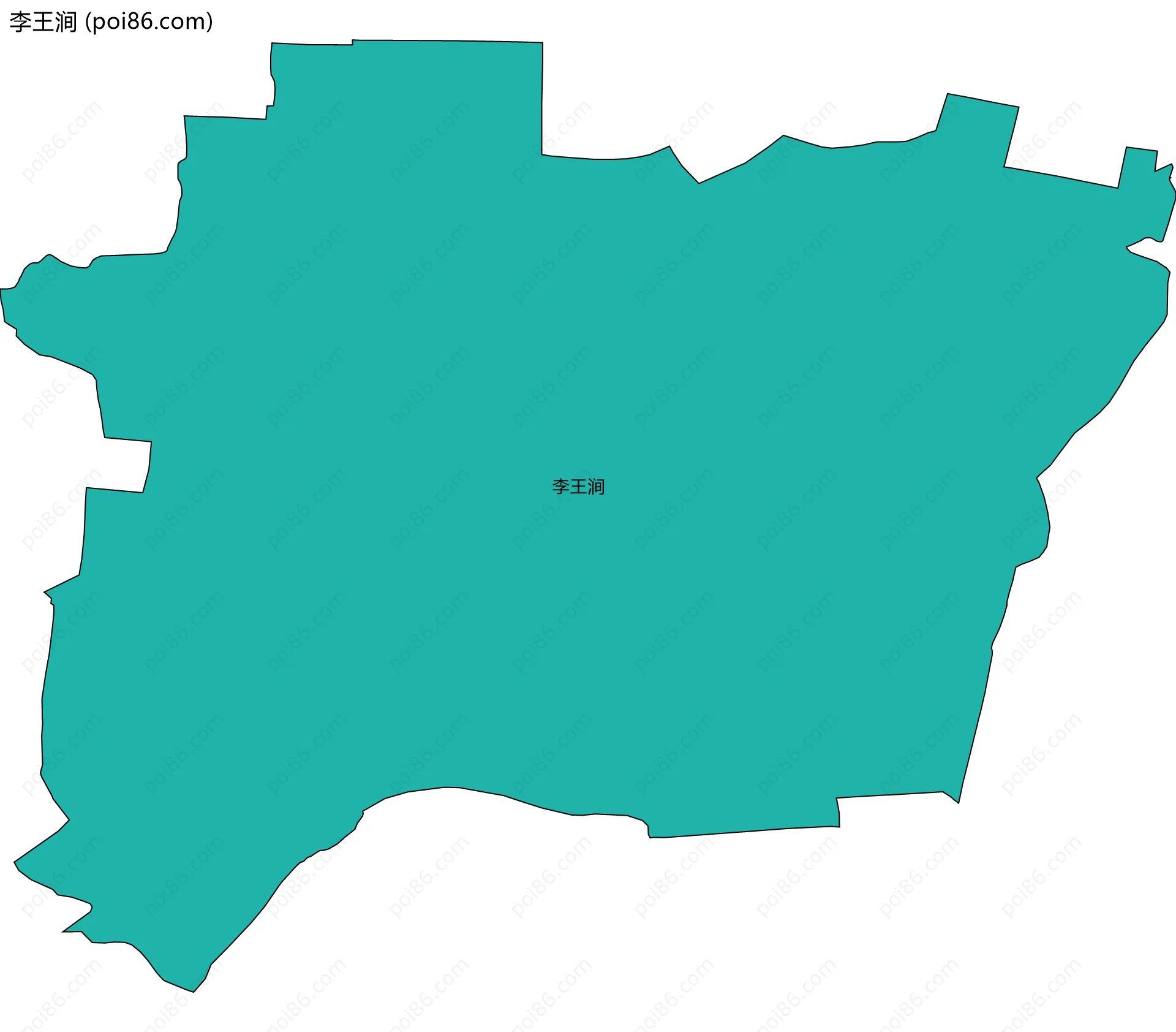 李王涧边界地图