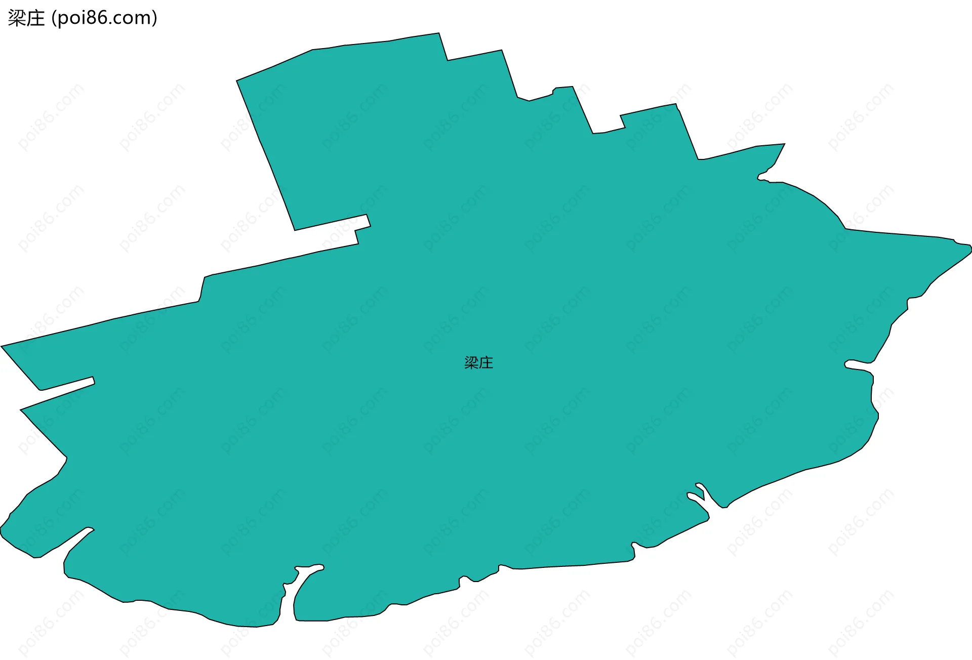 梁庄边界地图