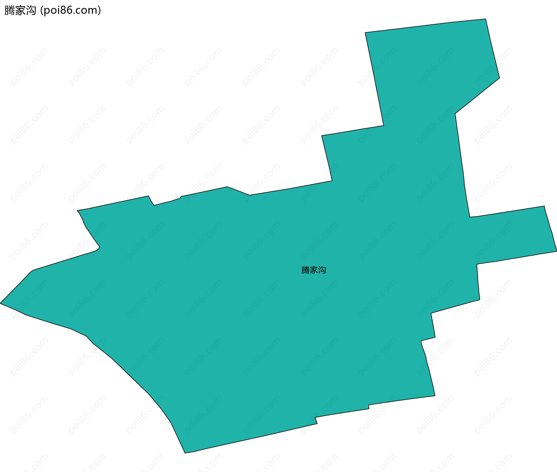 腾家沟边界地图