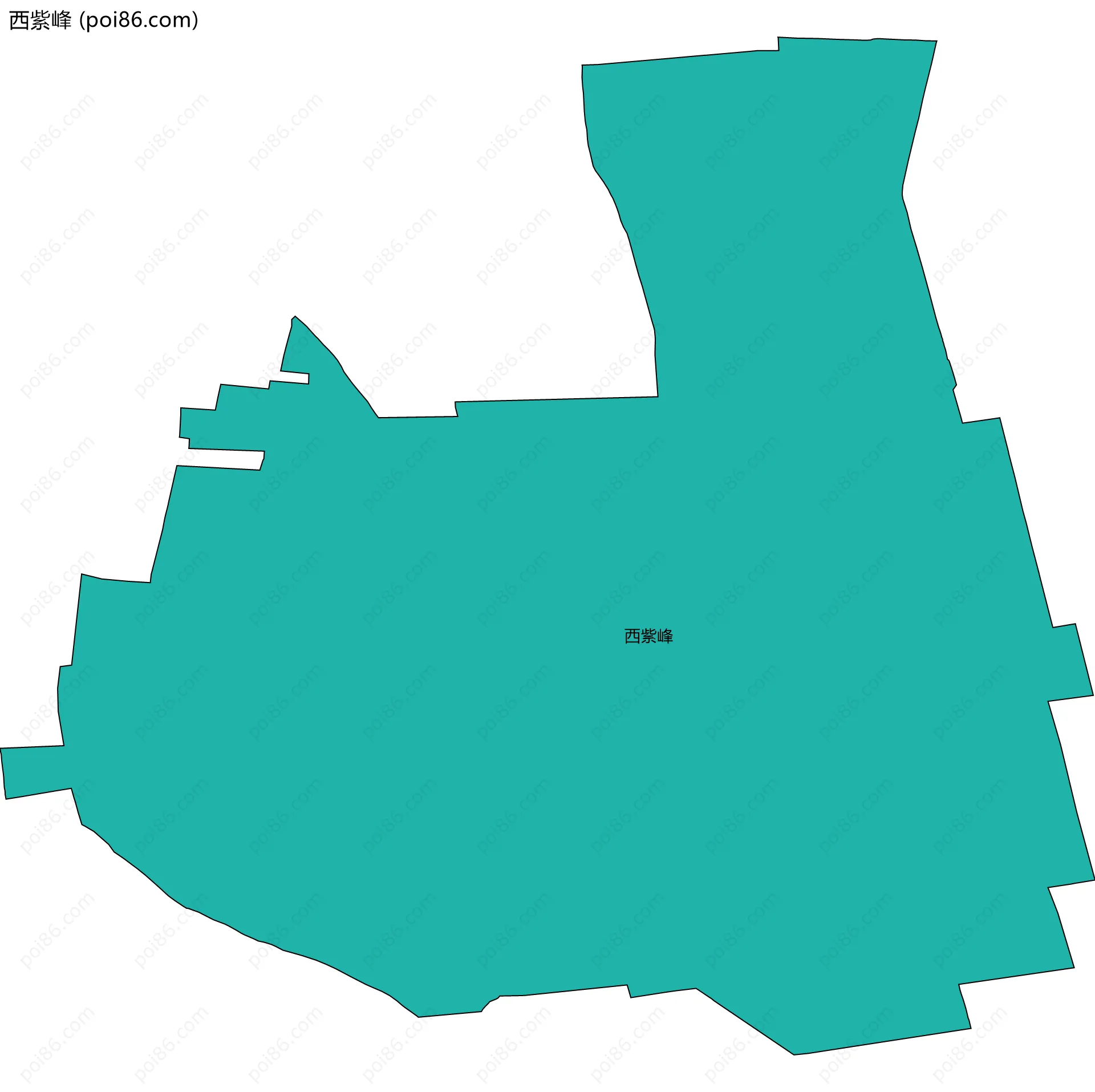 西紫峰边界地图