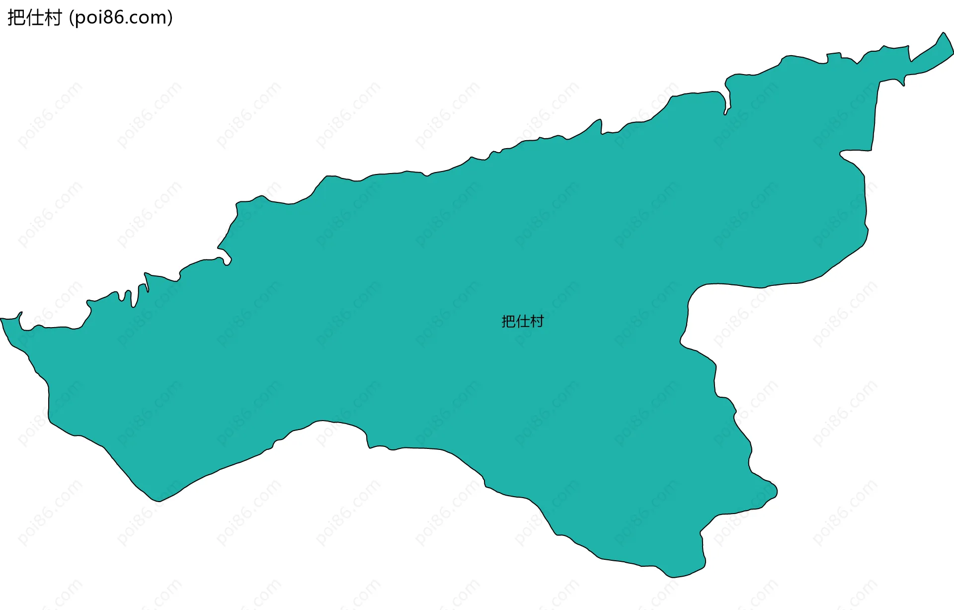 把仕村边界地图