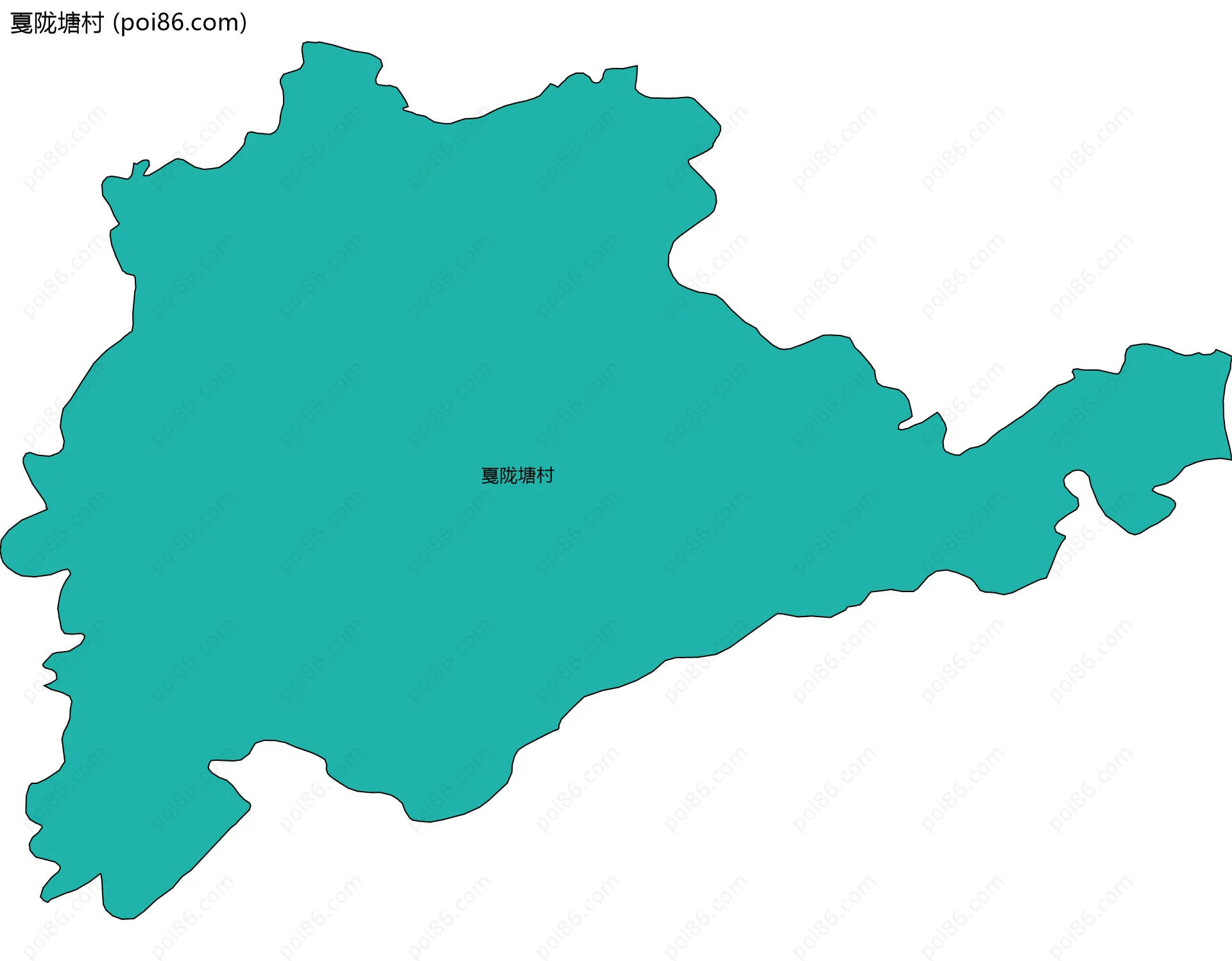 戛陇塘村边界地图