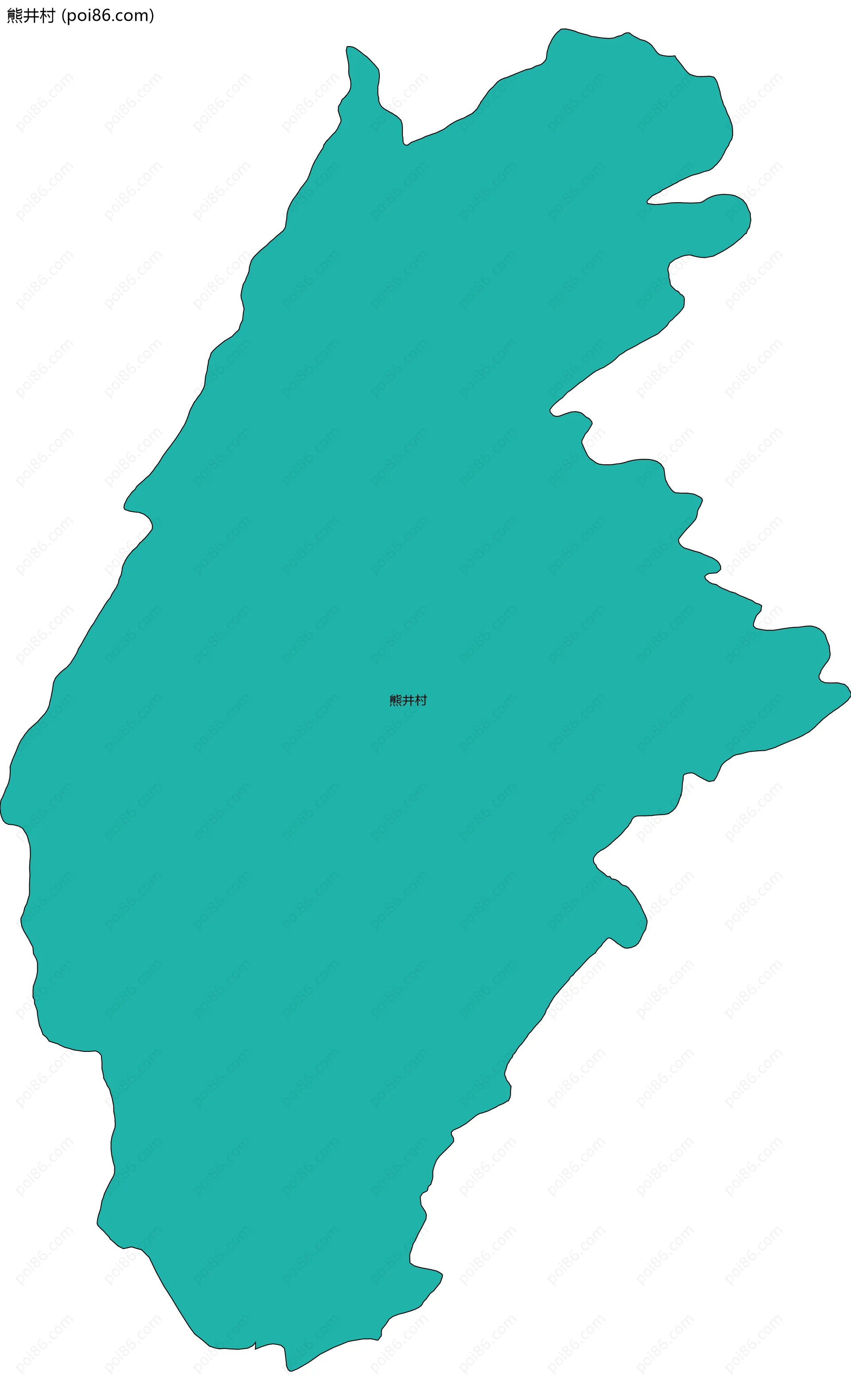 熊井村边界地图