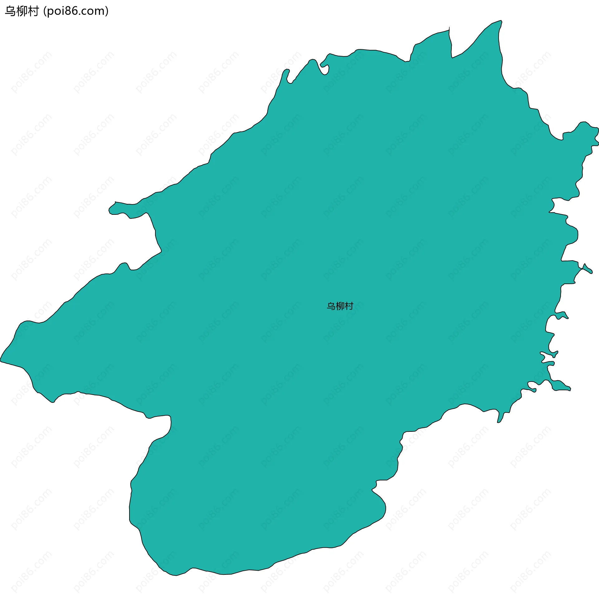 乌柳村边界地图