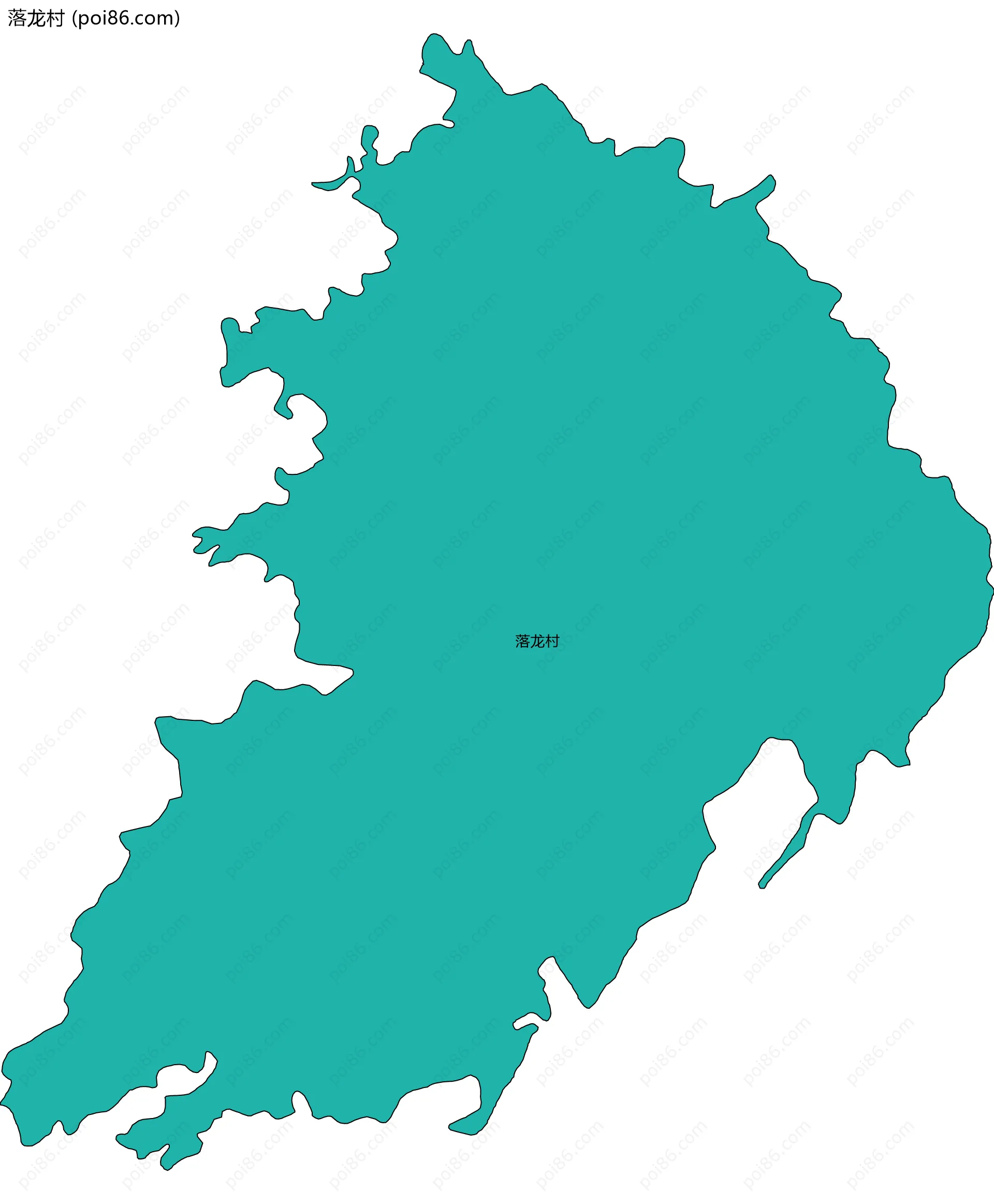 落龙村边界地图