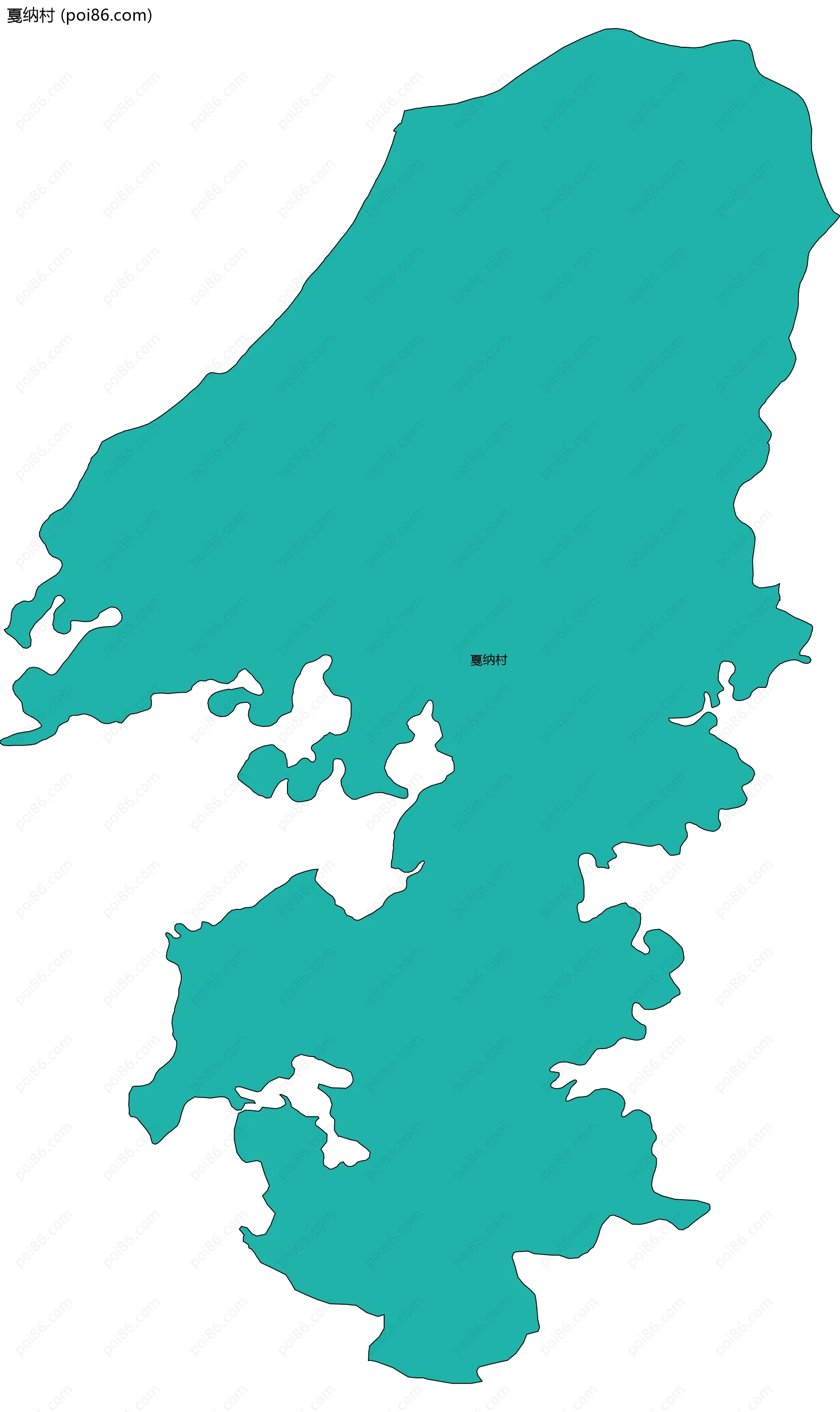 戛纳村边界地图