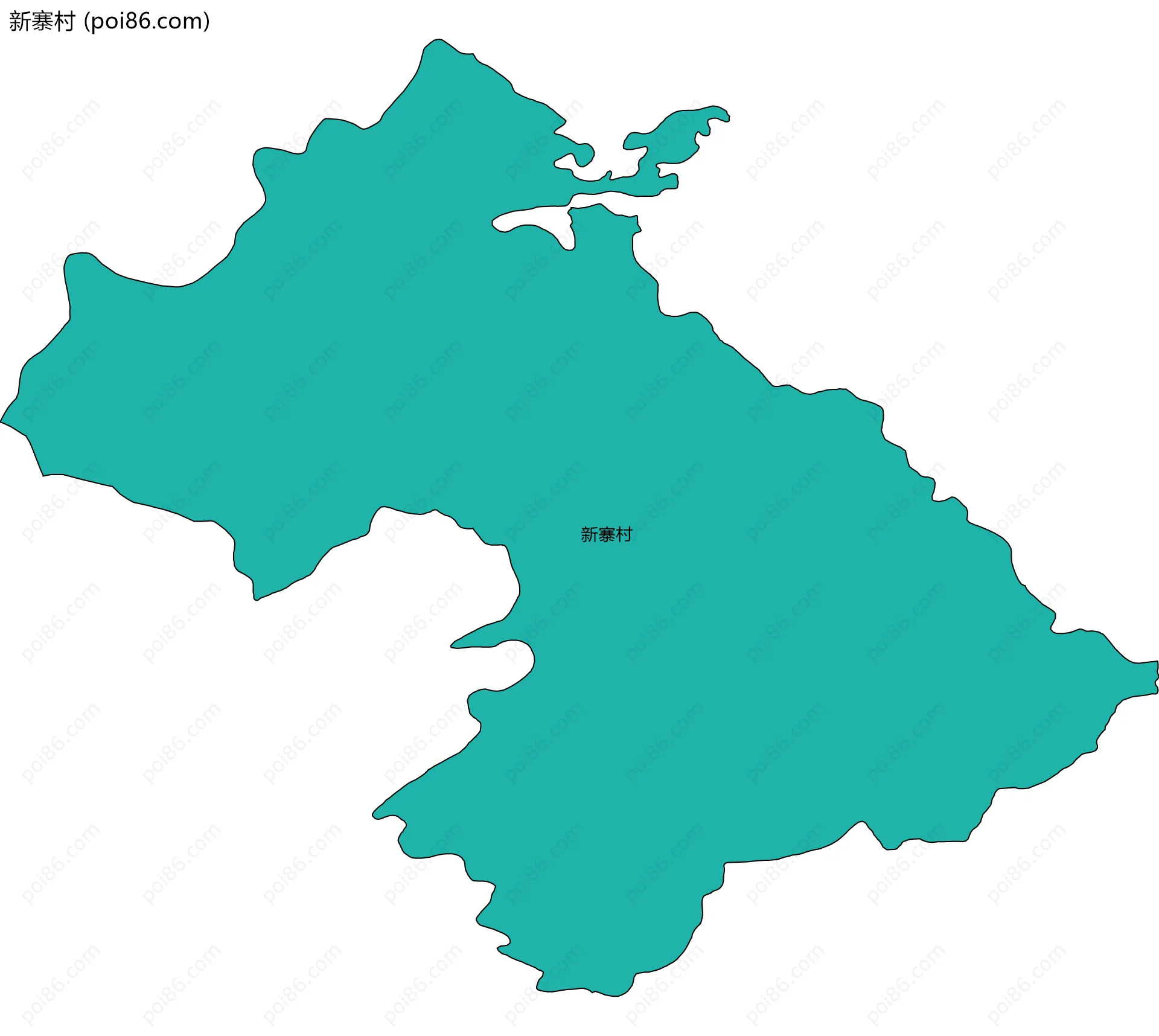 新寨村边界地图