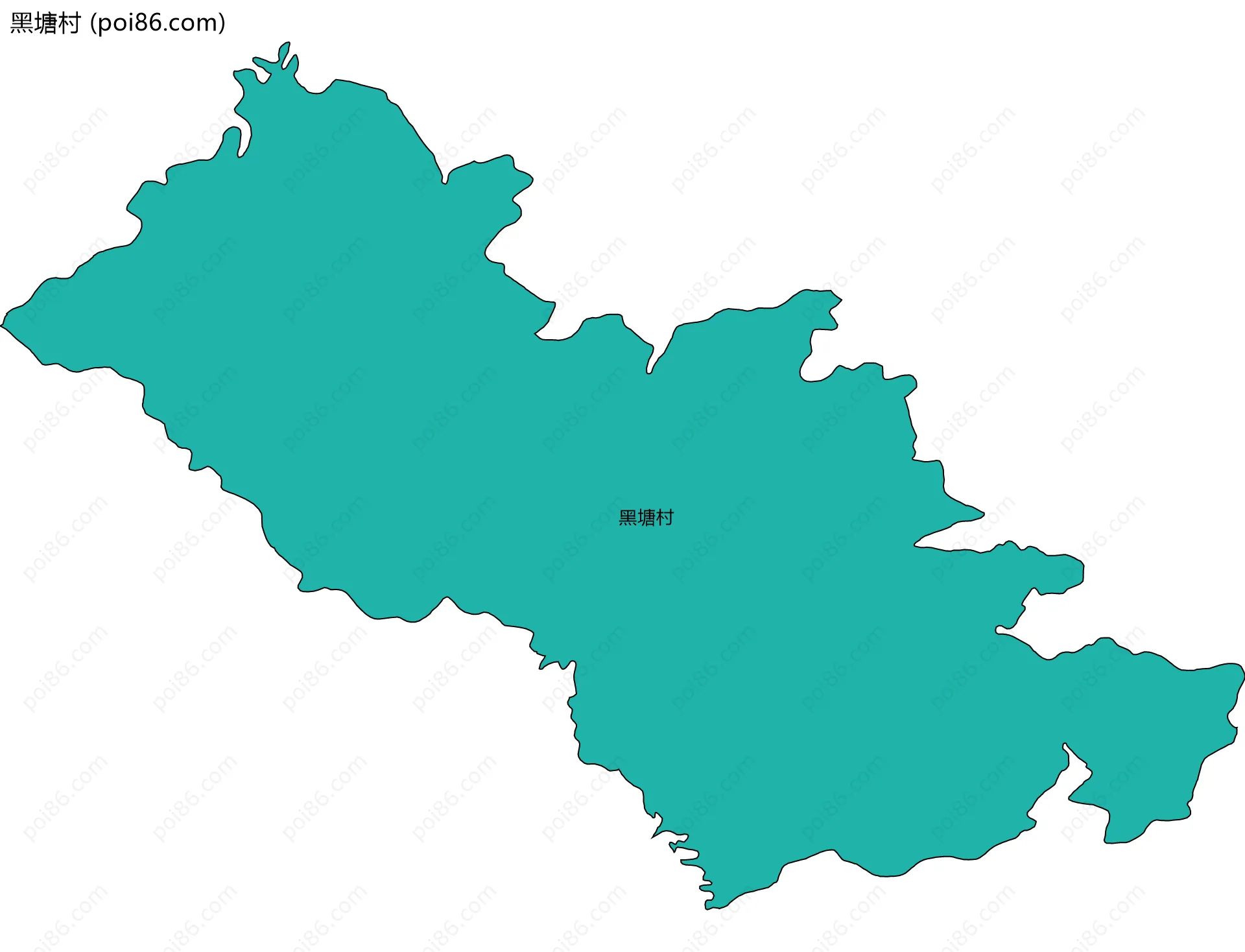 黑塘村边界地图