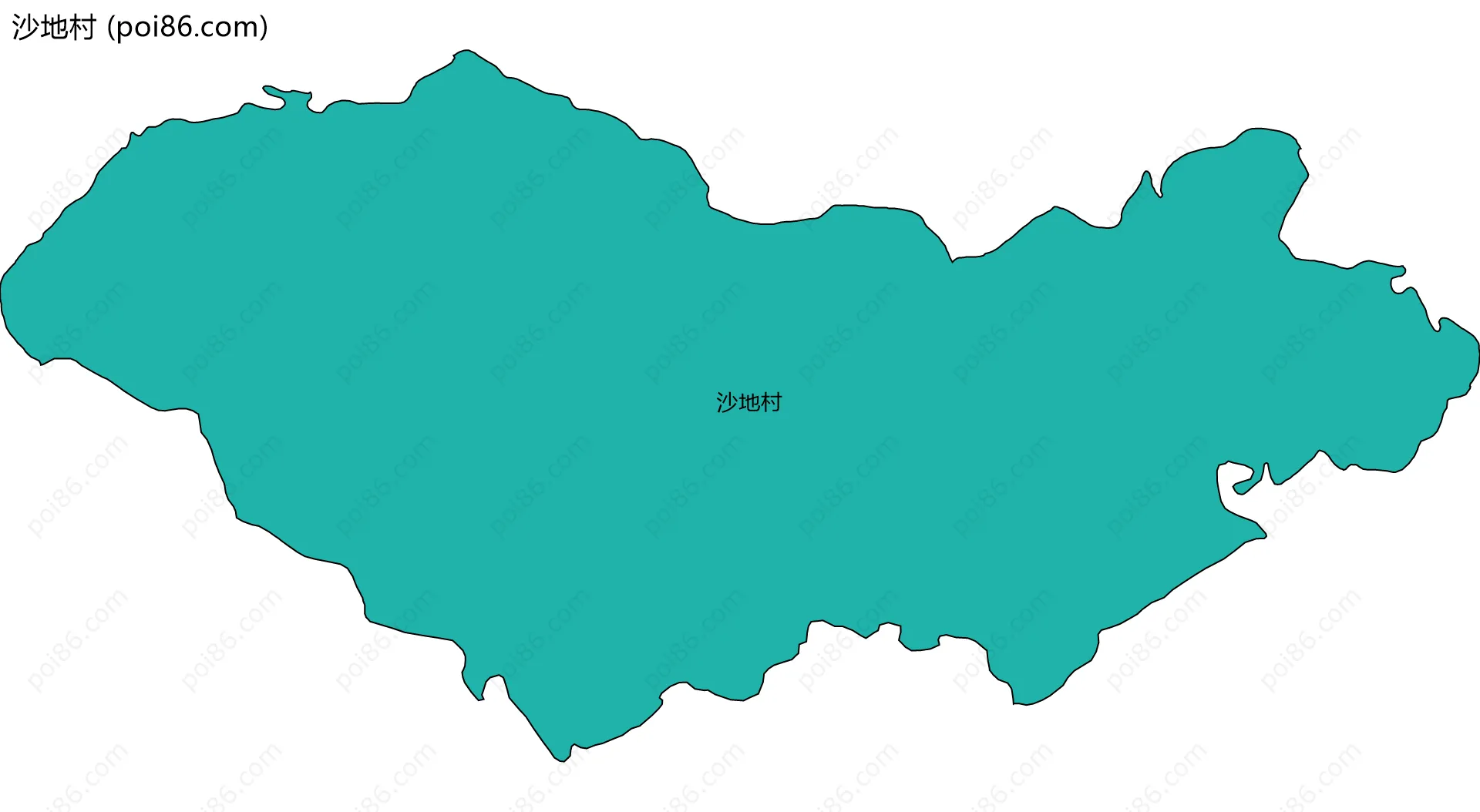 沙地村边界地图