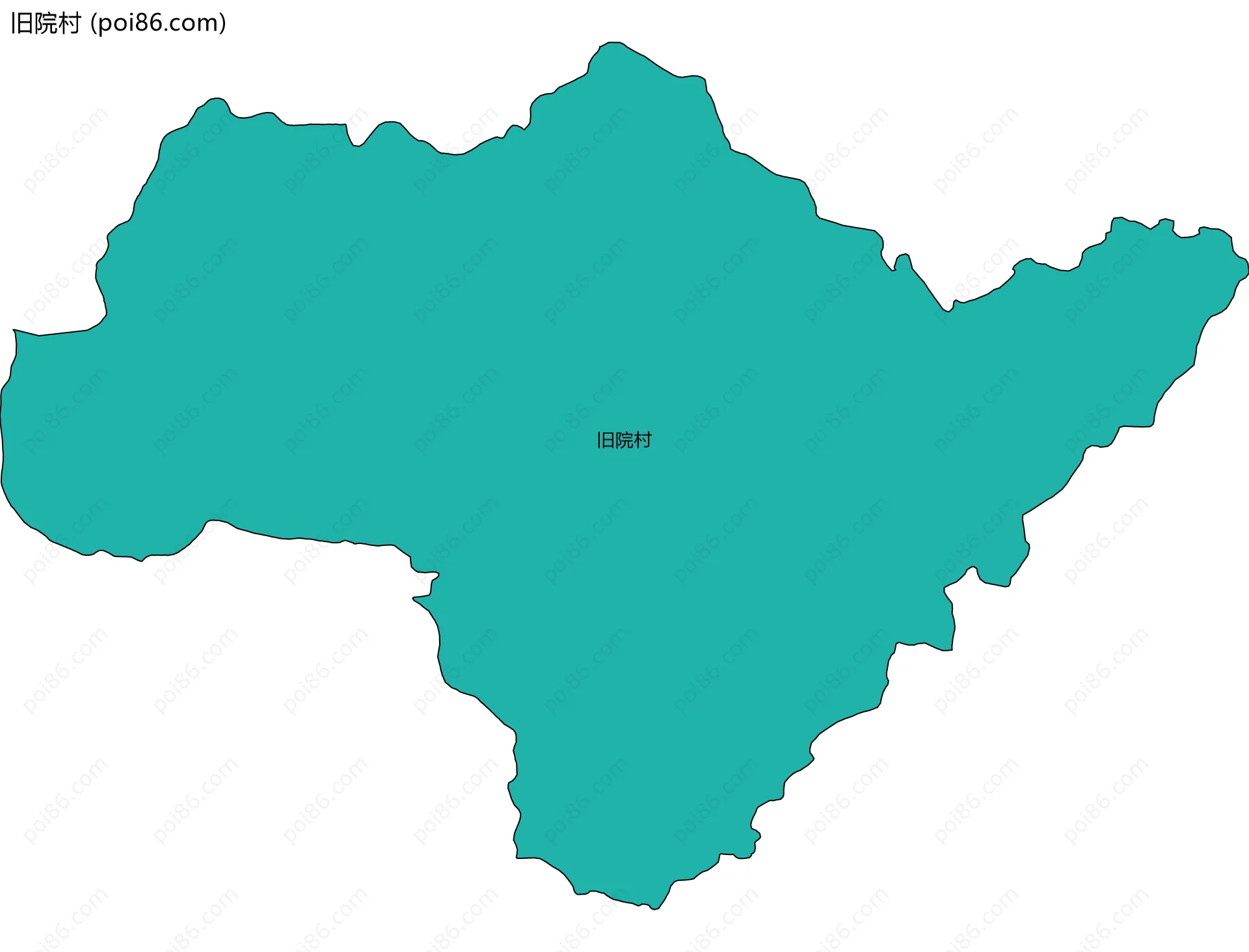 旧院村边界地图