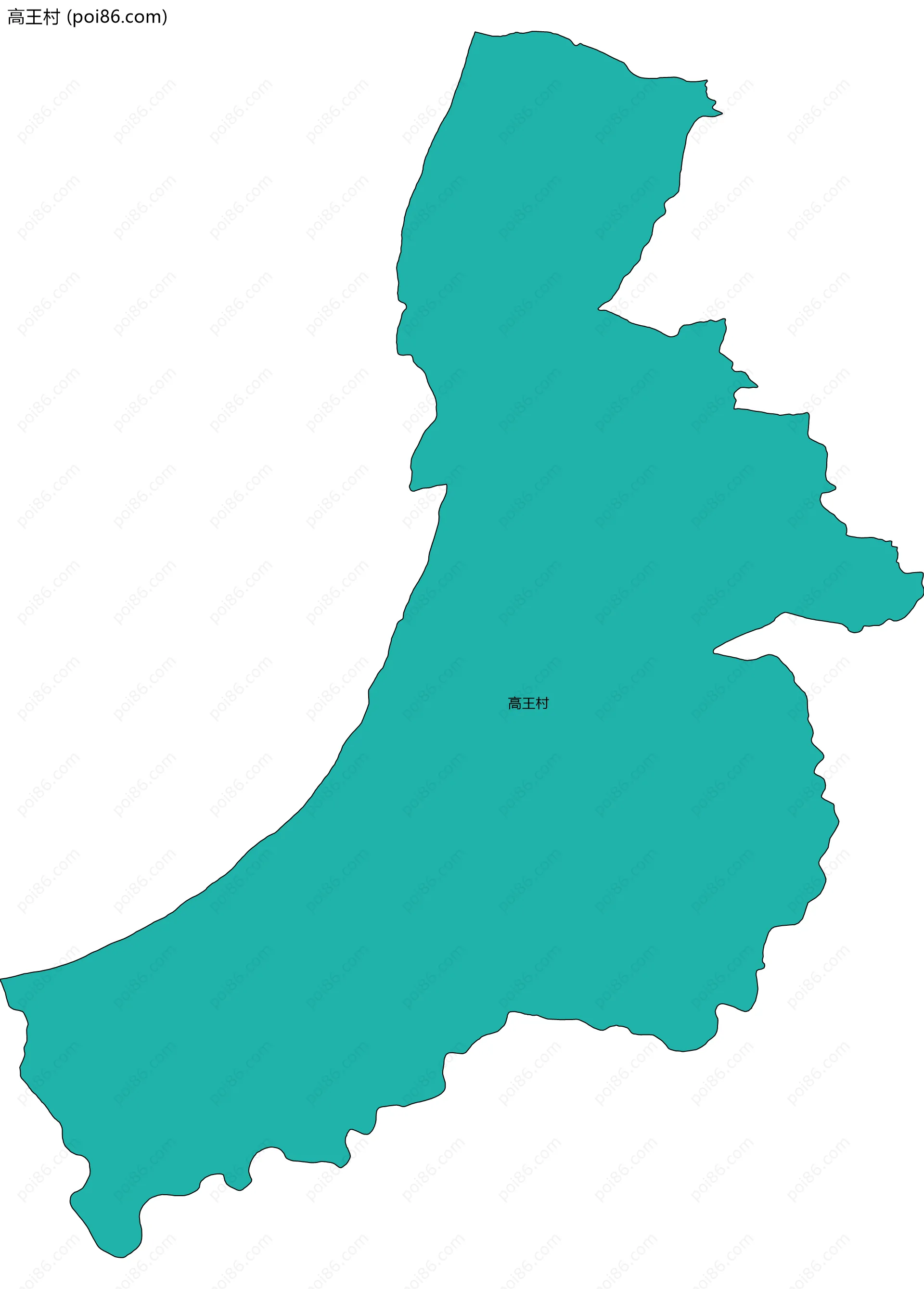 高王村边界地图