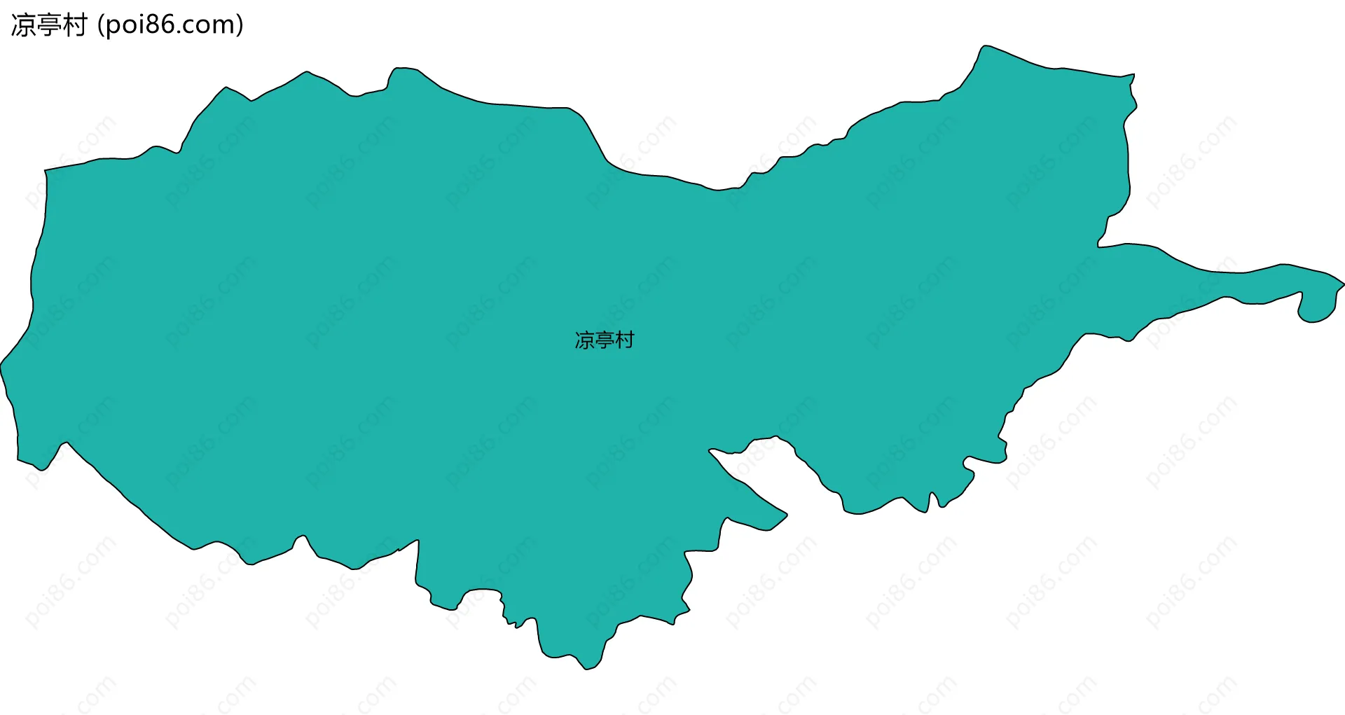 凉亭村边界地图