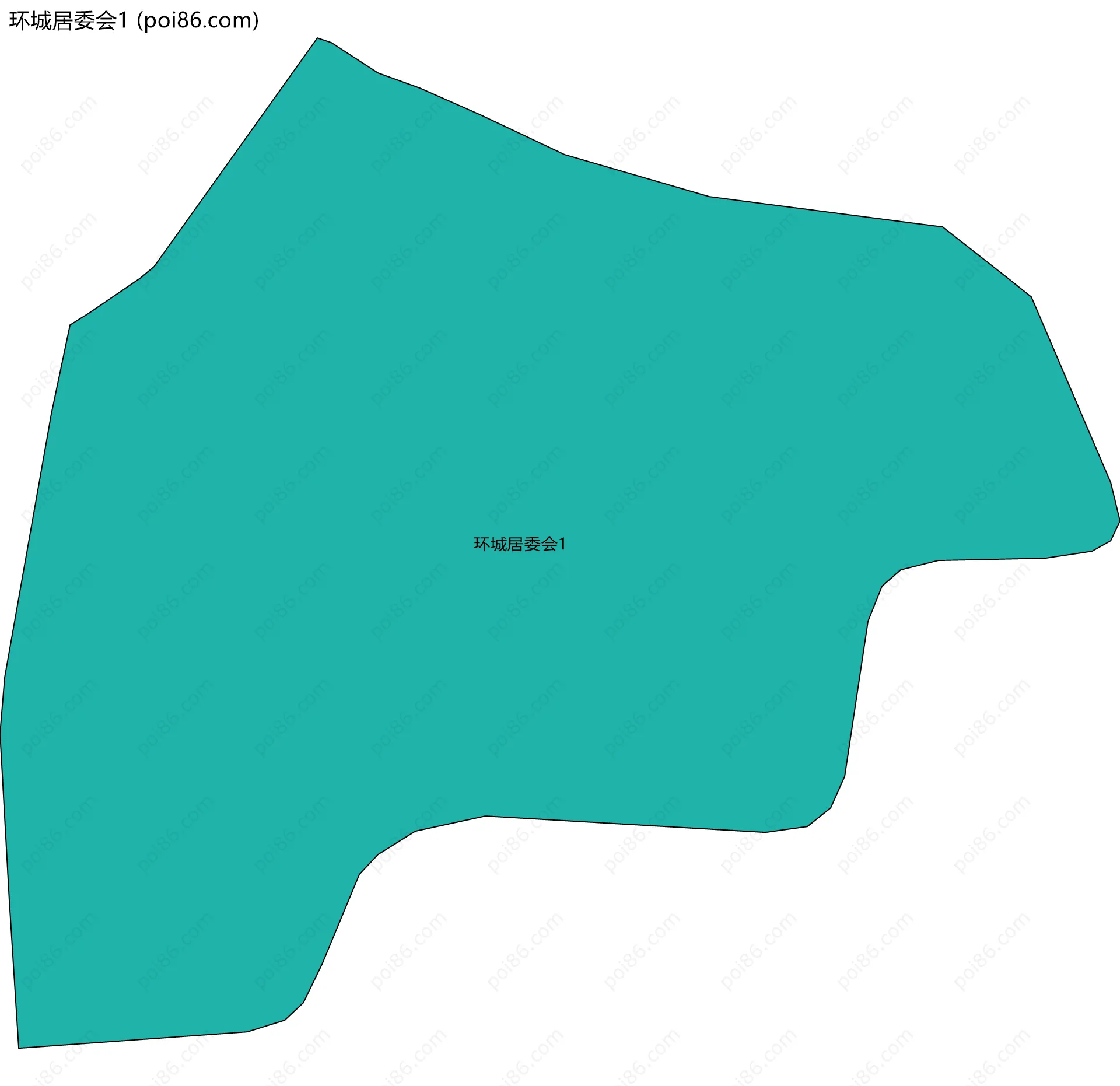环城居委会1边界地图