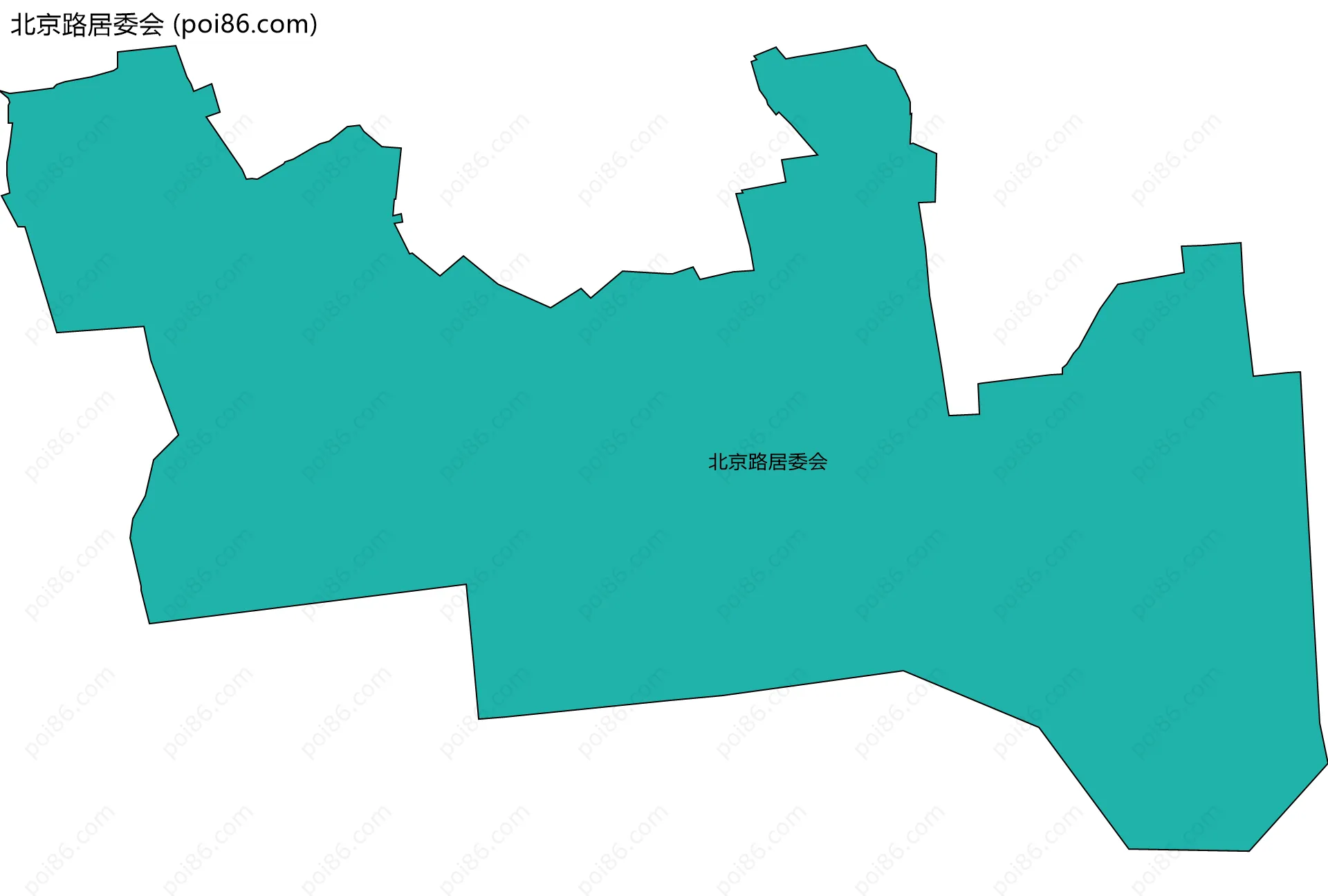 北京路居委会边界地图